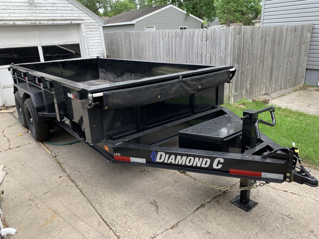 Diamond C 14ft Dump trailer