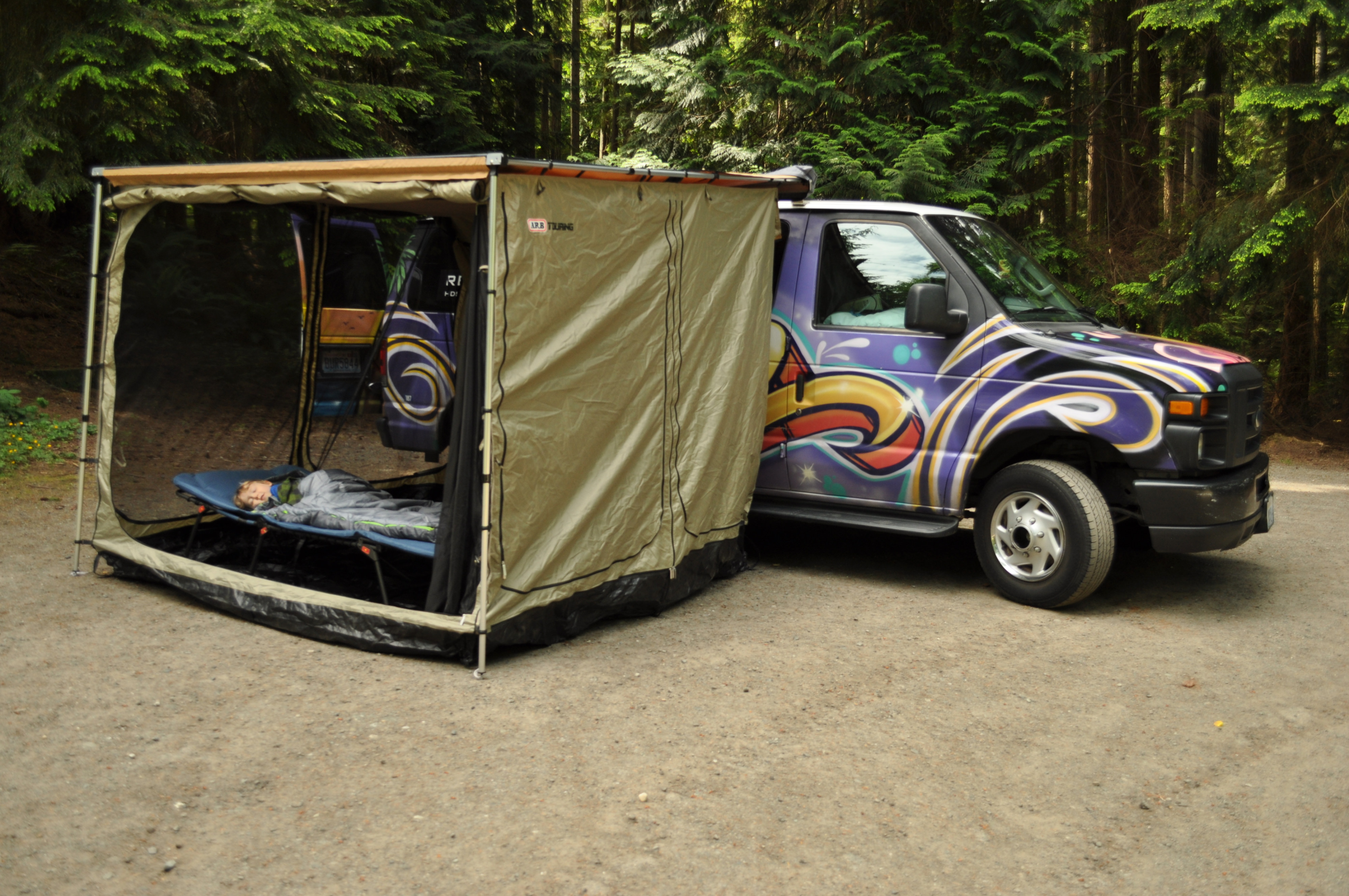 An awning room so all the kids can sleep "outside!" Mosquito net or tent walls for privacy and protection from weather and bugs.. Ford Other 2009