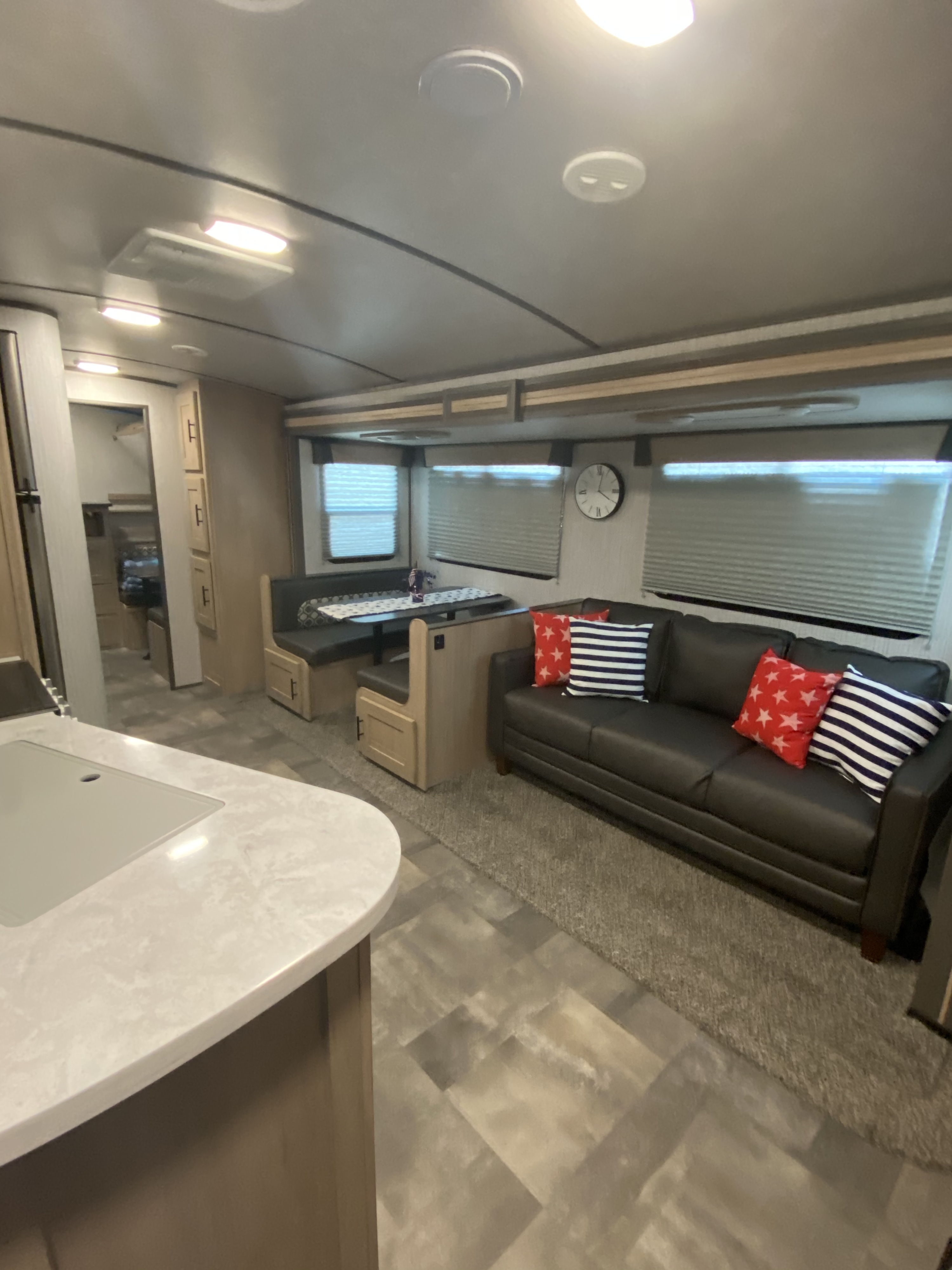 Slide pop out provides ample space in the cabin area! . Cruiser Rv Corp Radiance 2020