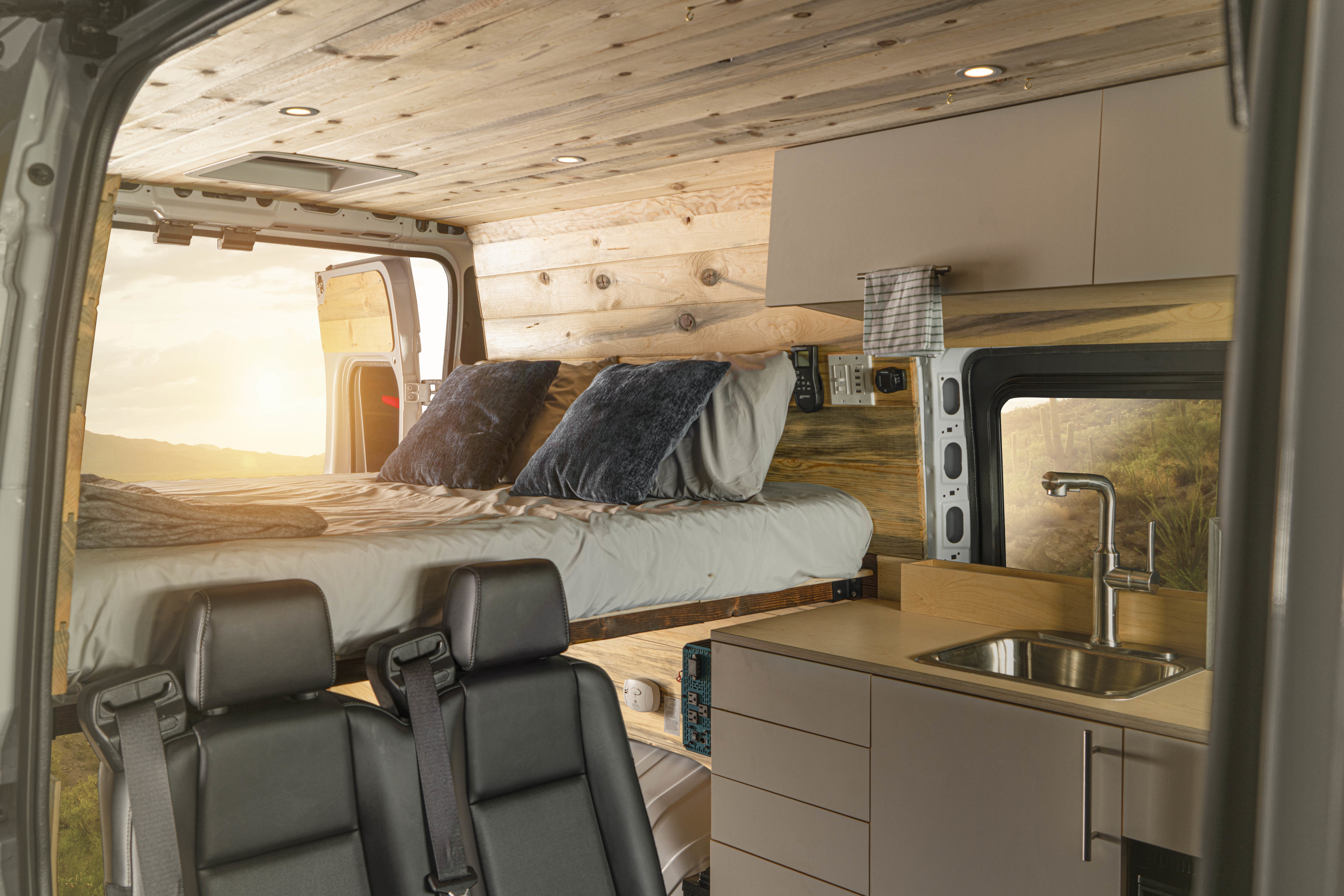 Watch the sunset or wake up to the most amazing views. Home is where you park it!. Dave & Matt Vans LV36 2021