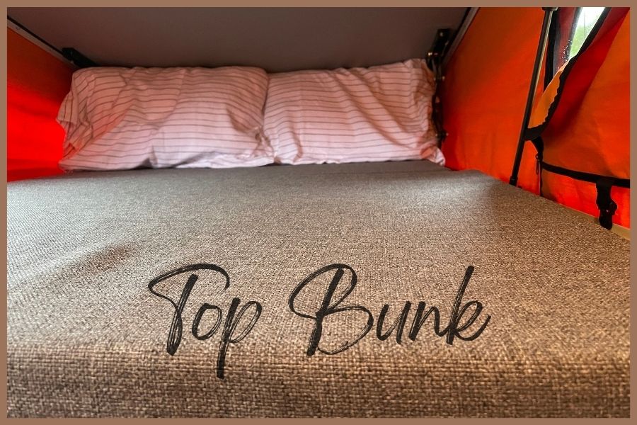 Pop up bunk sleeps 2 more! Collapsible ladder allows easy access. Or use the space for extra storage.. Winnebago Eurovan Camper Eurovan Camper 1997