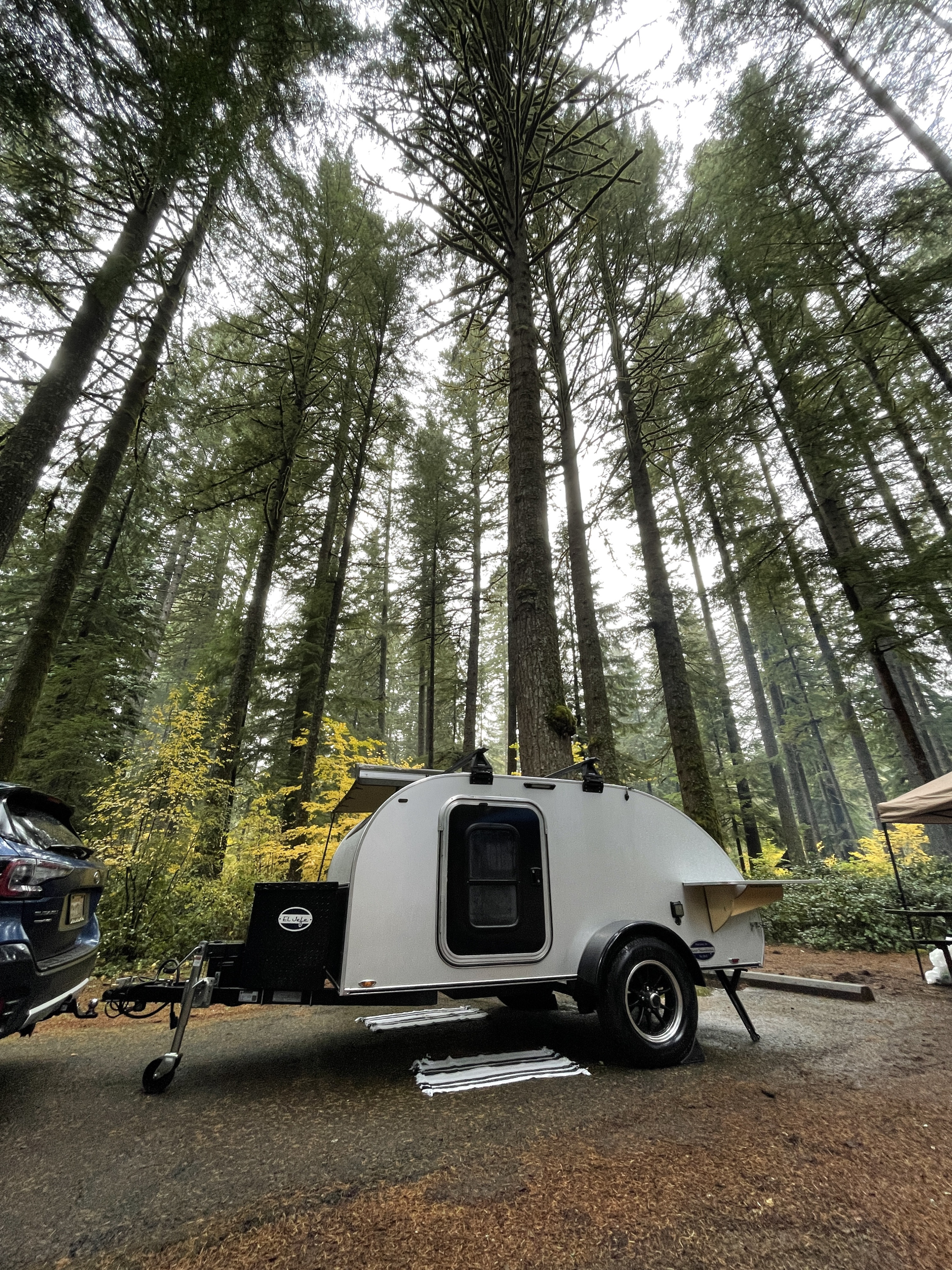 Aero Teardrops, Did you know you can mount a motorcycle to the front end  of your Aero Teardrops camping trailer? This owner has quite the setup. You  can