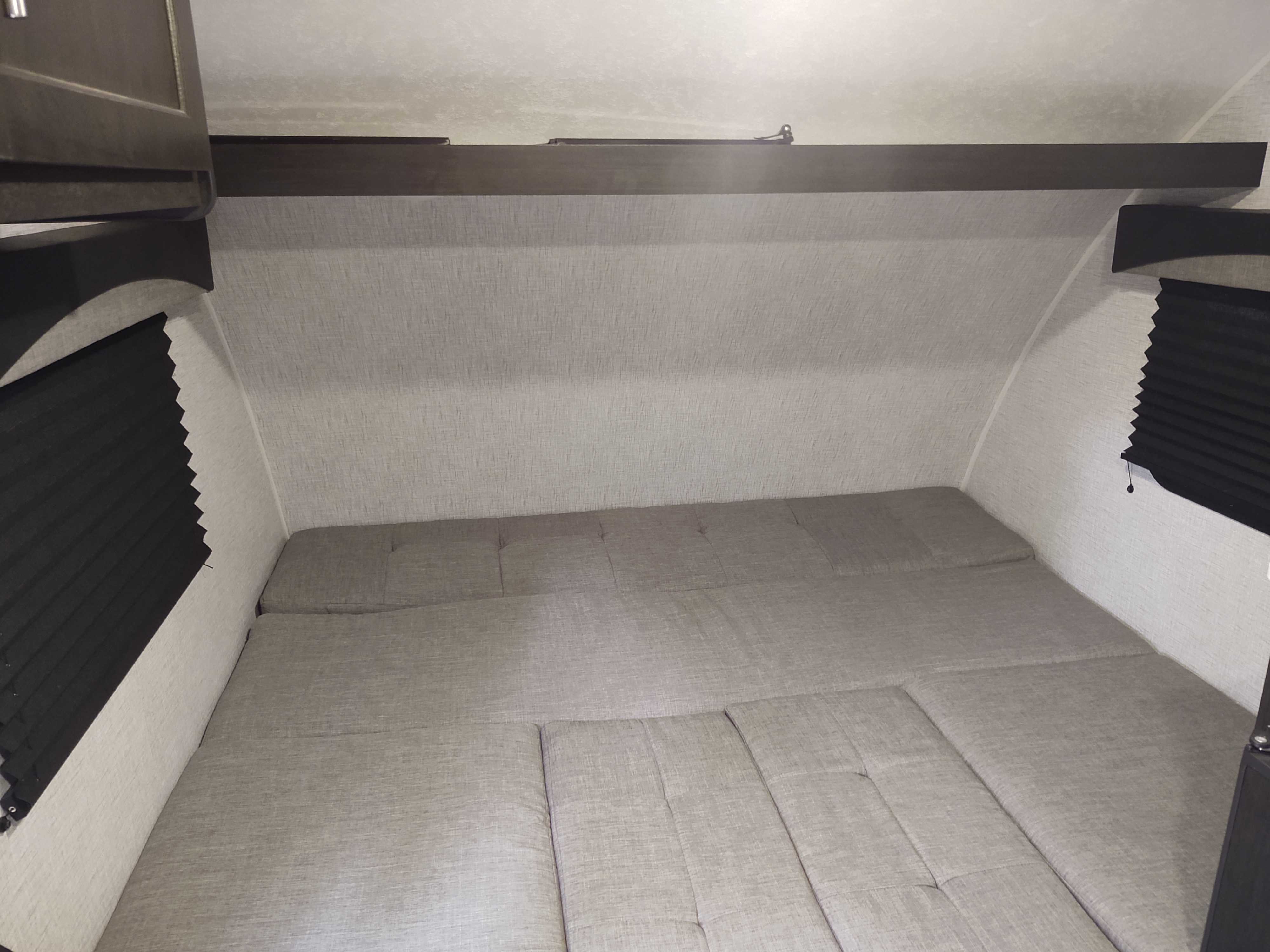 With the table stowed and turned into the bed. Braxton Creek Bushwhacker Plus 2020