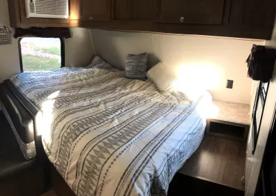 This Queen bed is upgraded and VERY comfortable!. Dutchmen Other 2018