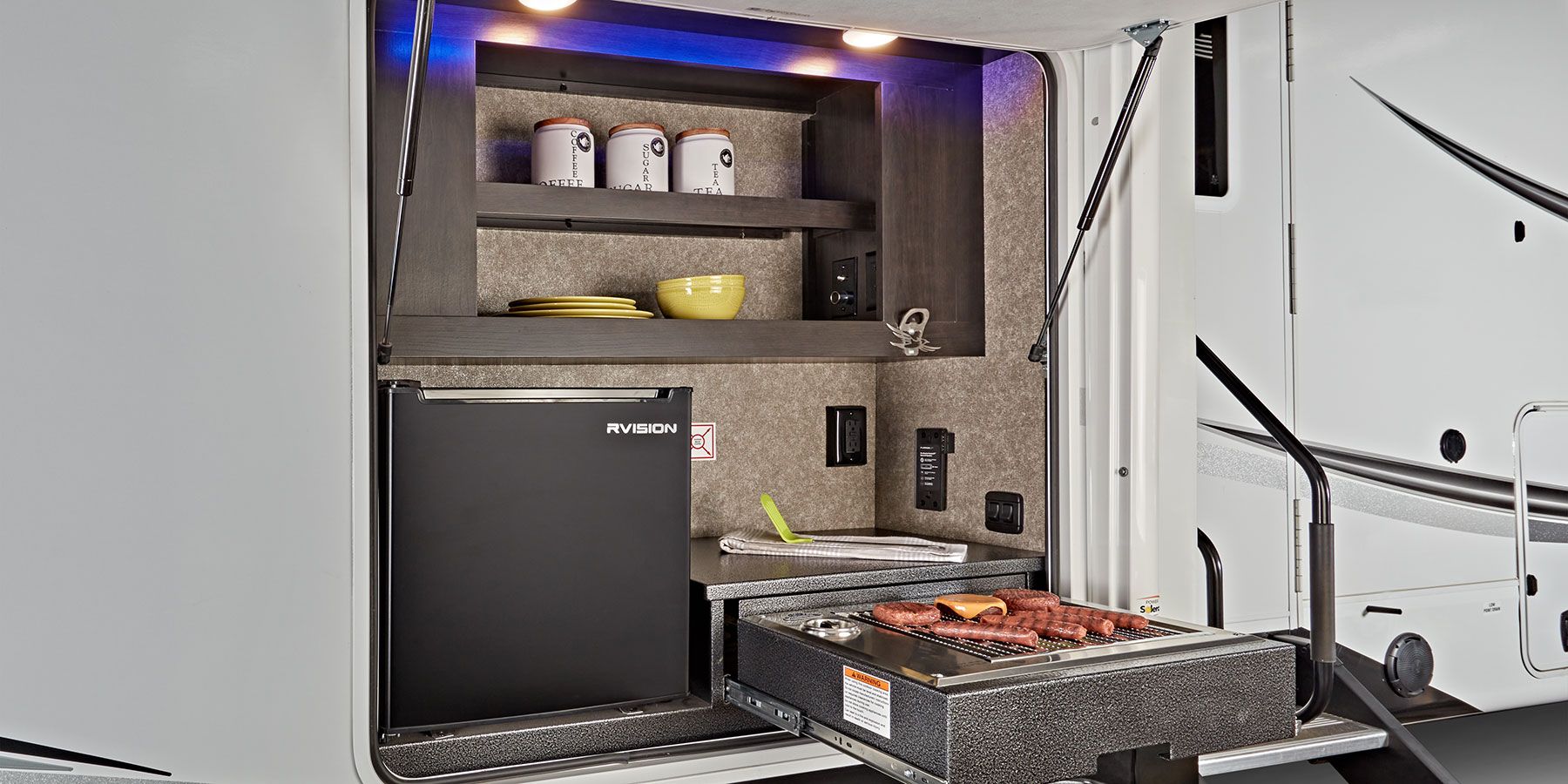 Jayco Rv Outdoor Kitchen Griddle RV Trailer Mounted Grill BBQ With