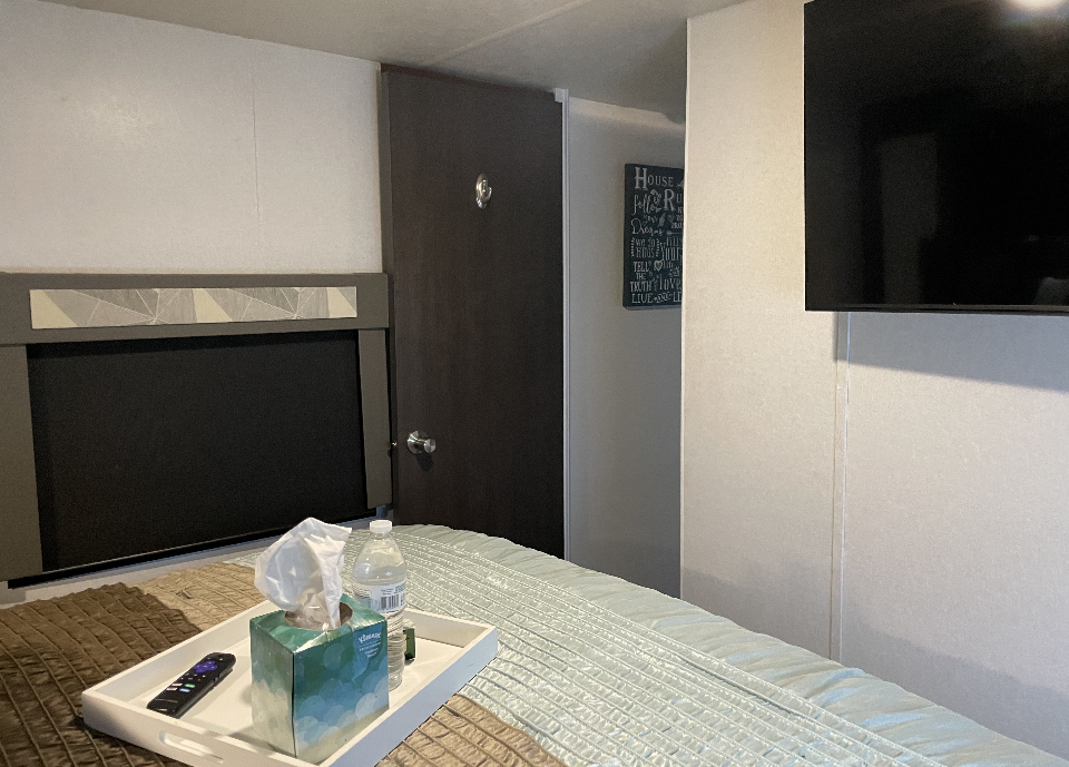 Memory foam 10 inch mattress makes you not want to get up. Lay in bed and watch your favorite shows. With Netflix, Prime, and Hulu. . Forest River Salem 2019