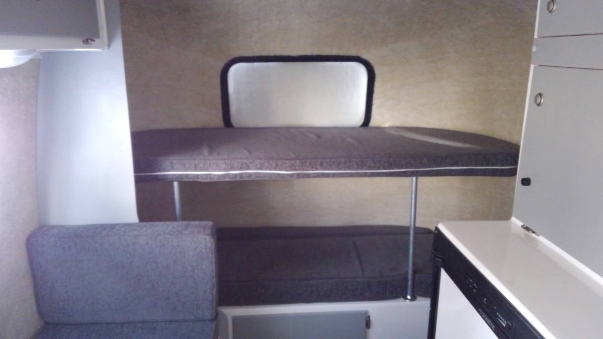 RV rental interior with bunk beds and seating. Ready for your next adventure!. Casita Casita Trailer 2020
