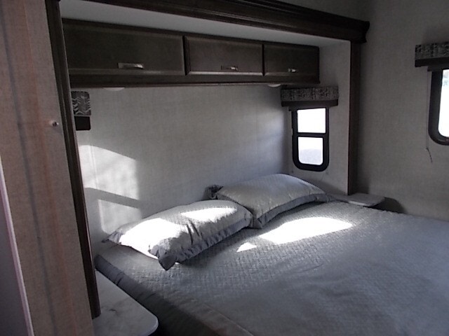 another angle of the master bedroom, showing overhead storage.. Gulfstream Conquest 2022