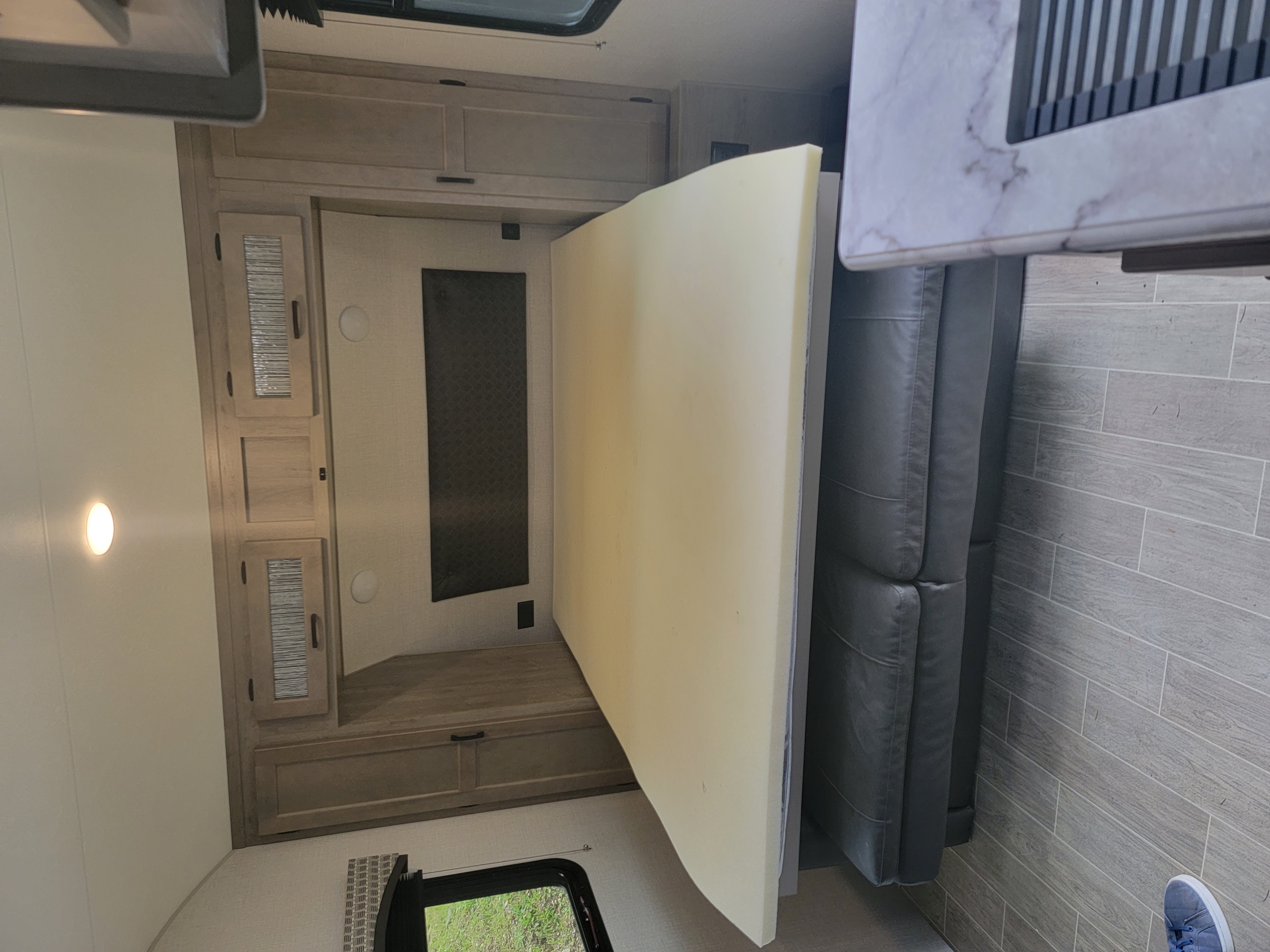 Murphy bed fulled out.. Venture Sonic - Light Weight Travel Trailer 2021