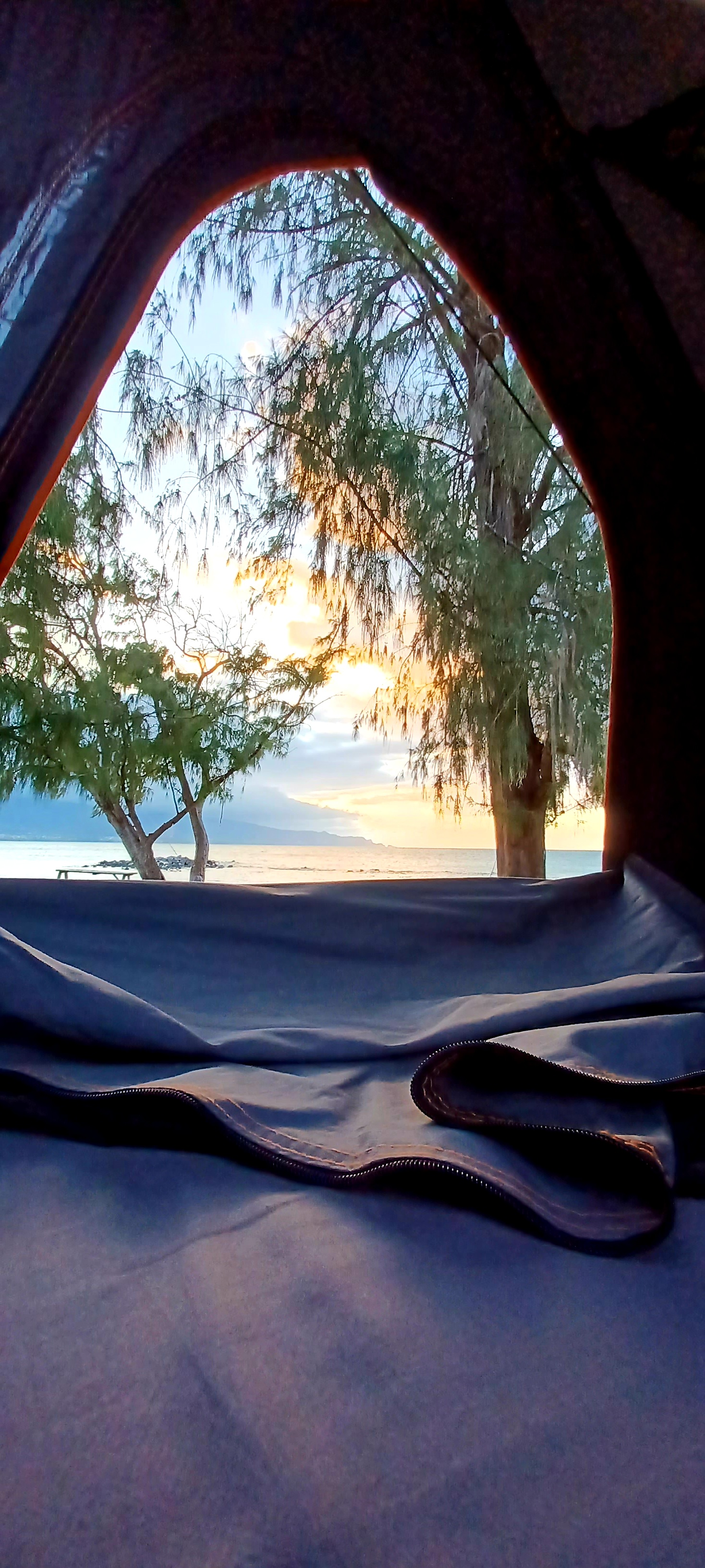 RV rental: Stunning sunset over the ocean and beach, viewed from inside the comfortable camper.. LEXUS RX 350 RX 350 2014