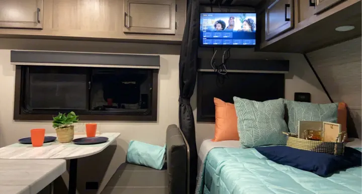 Cozy sleeping area. Olympia Highland Ridge 2022