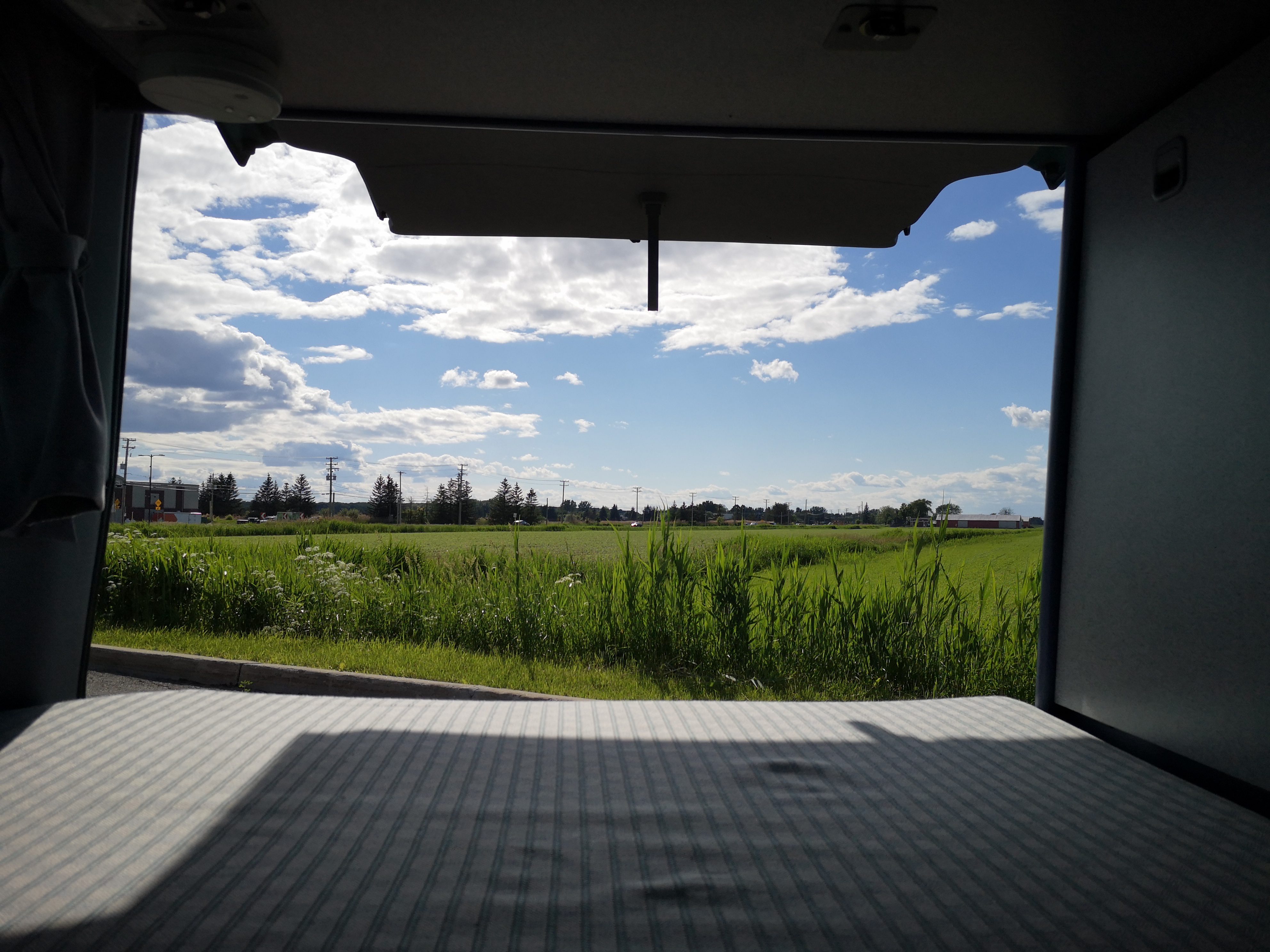 Vue possible grâce au moustiquaire pouvant être apposé. Volkswagen Westfalia 1992