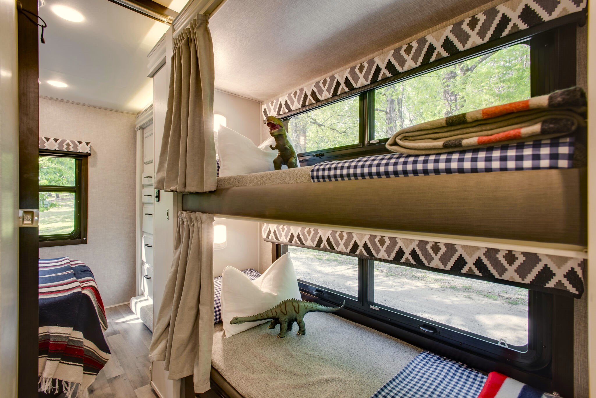 2 Single Bunk Beds. Entegra Coach Odyssey 2023