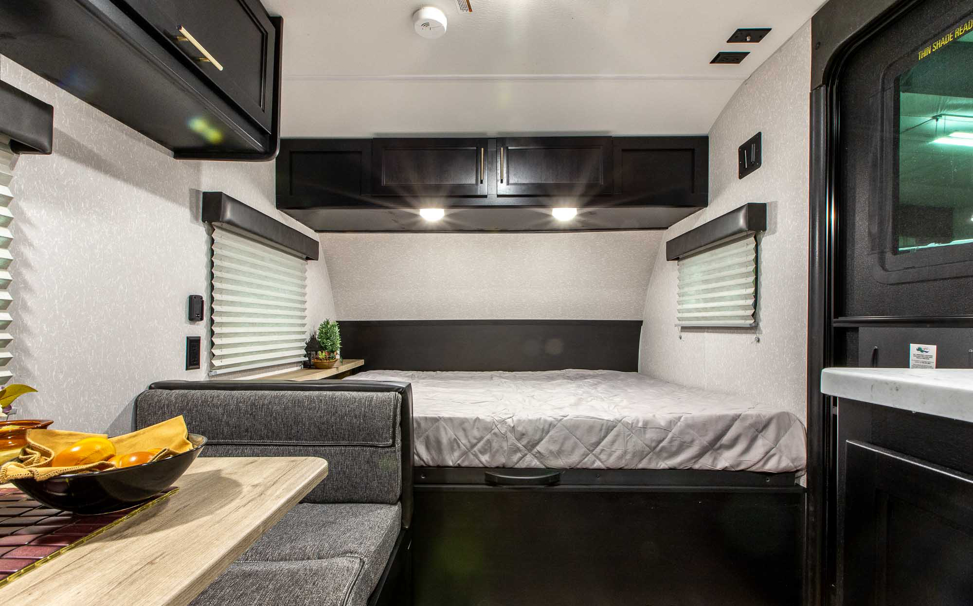 Explore this compact RV rental with a comfortable bed, dinette, and ample storage for your journey.. Forest River Cherokee Wolf Pup 2022