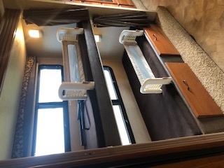 RV rental: Interior shows two bunk beds with safety rails, ideal for family travel.. Jayco Redhawk 2016