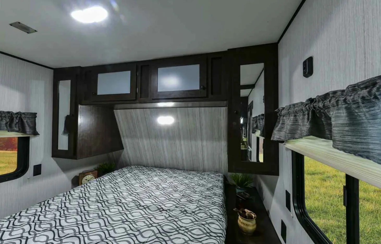 queen size bed. Heartland RV Pioneer 2020