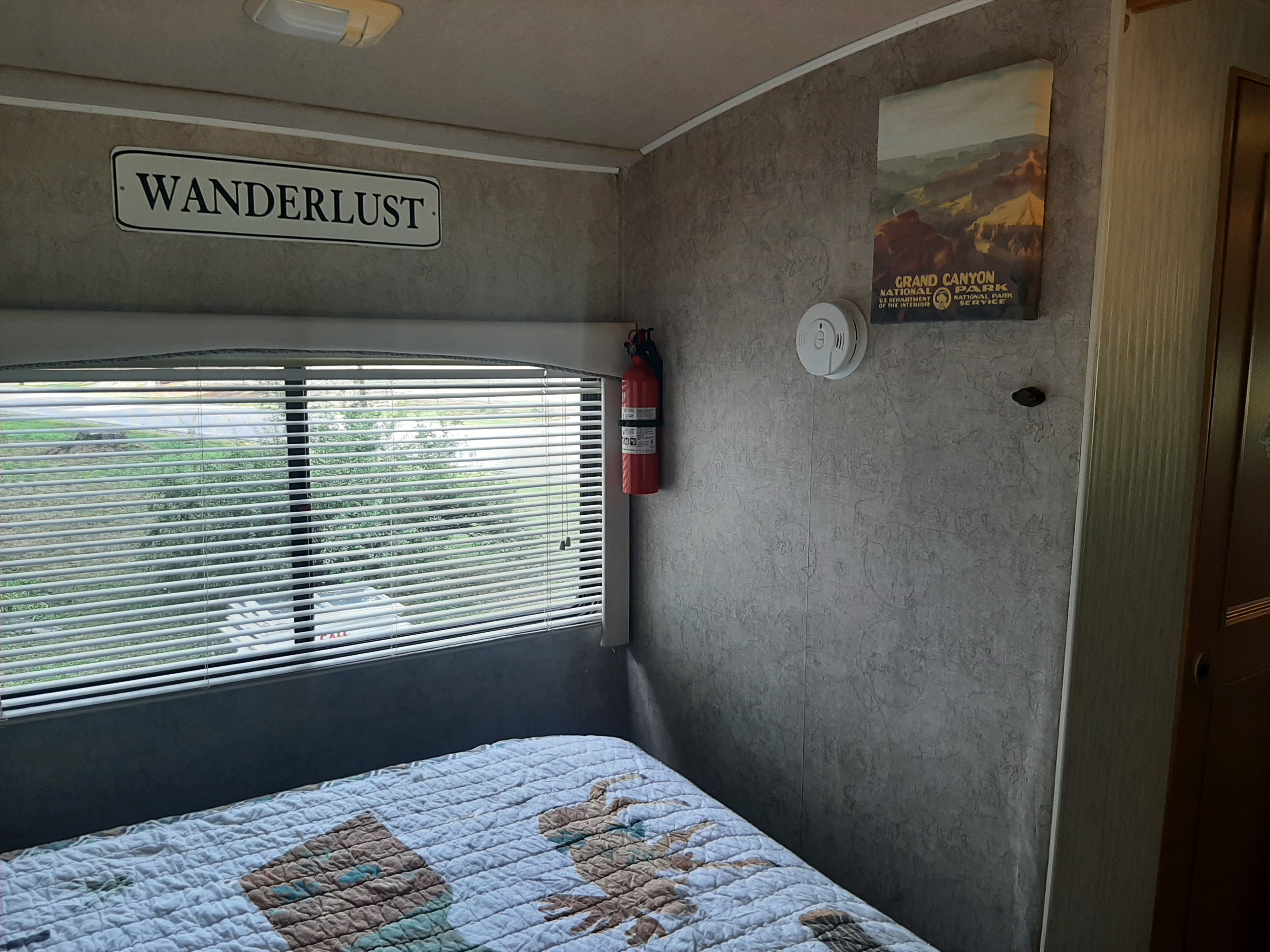 Master bedroom art (Grand Canyon). Fleetwood Southwind 1999