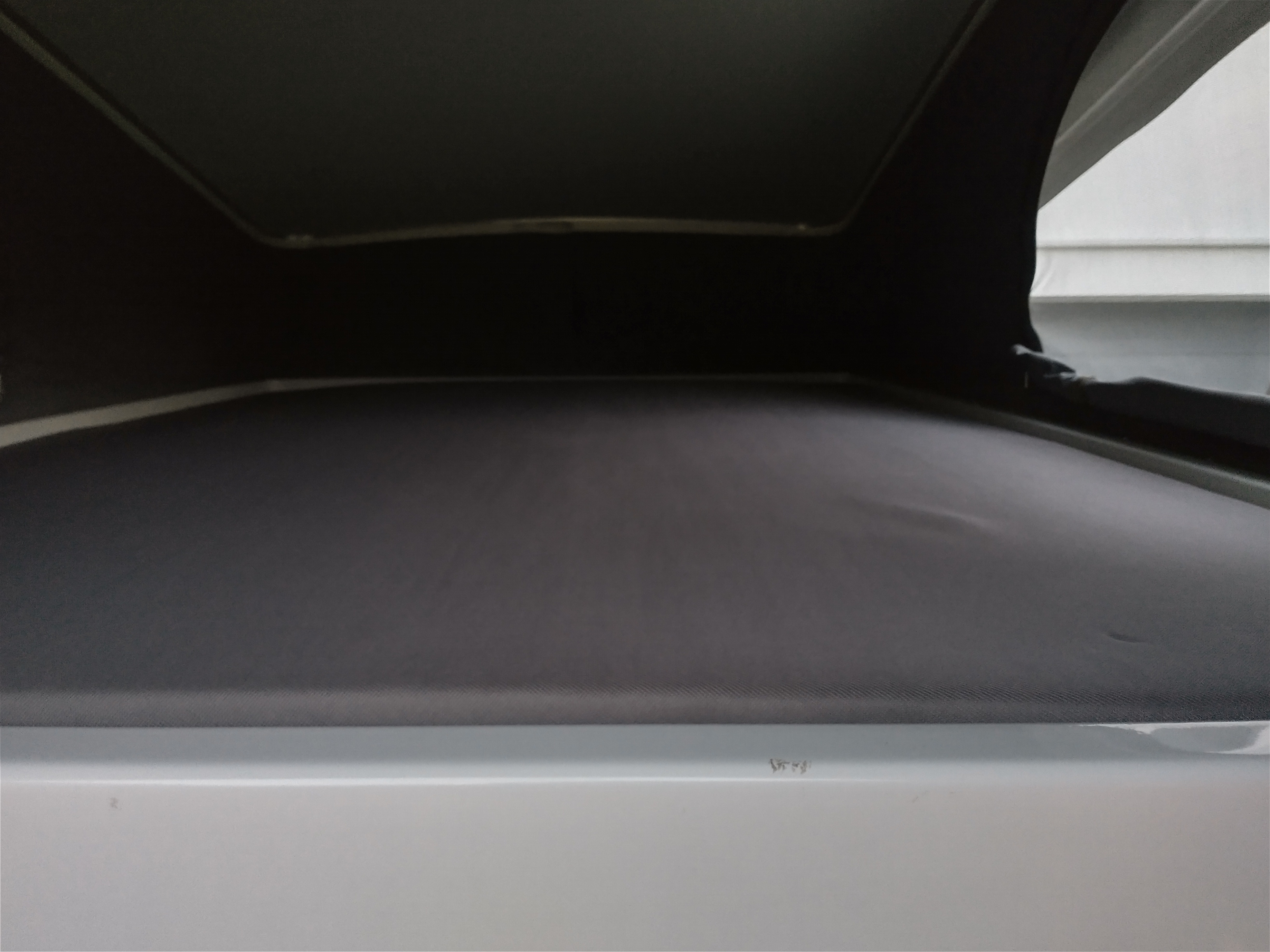 Second queen bed in the pop-up. . Winnebago Solis 2022