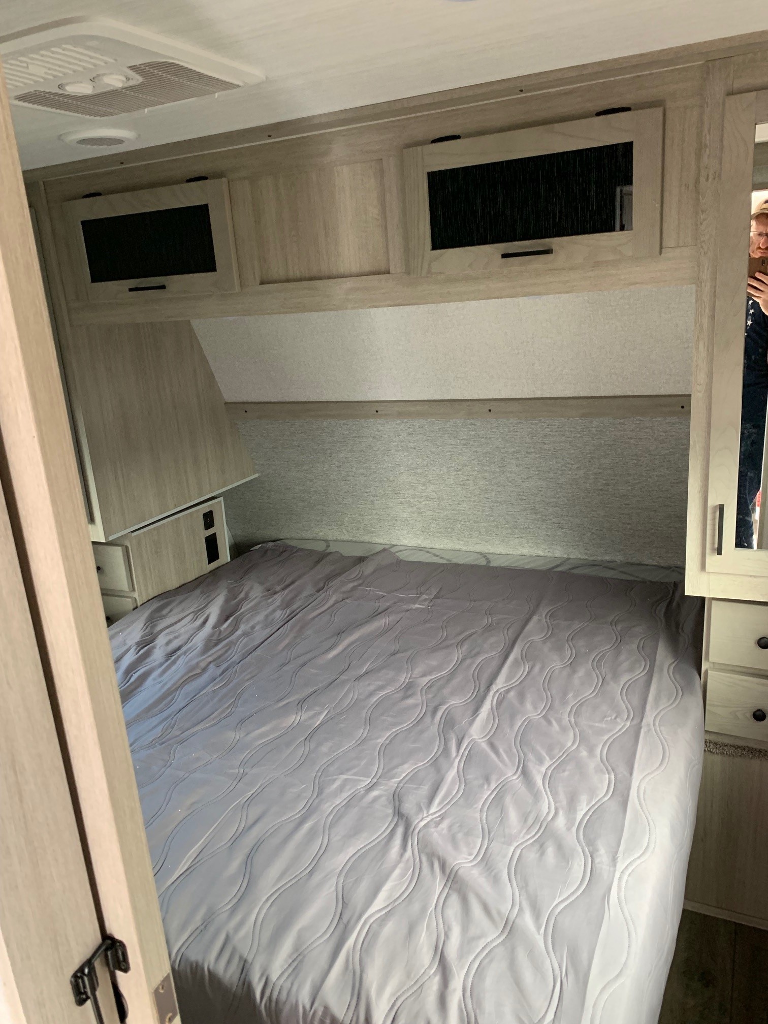 Comfortable RV rental bedroom with a. East to West Alta 2022