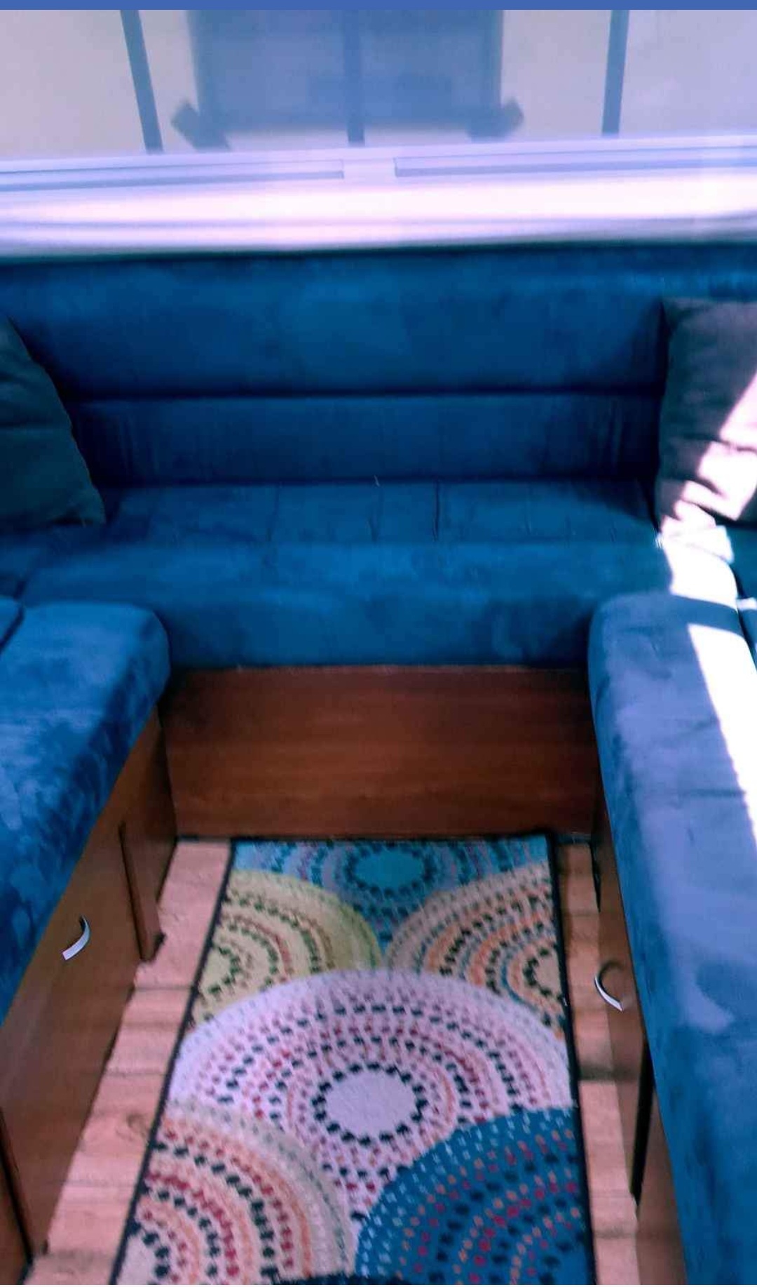 Sectional converts into Queen bed or can remain a double twin. Sunline Que 2007