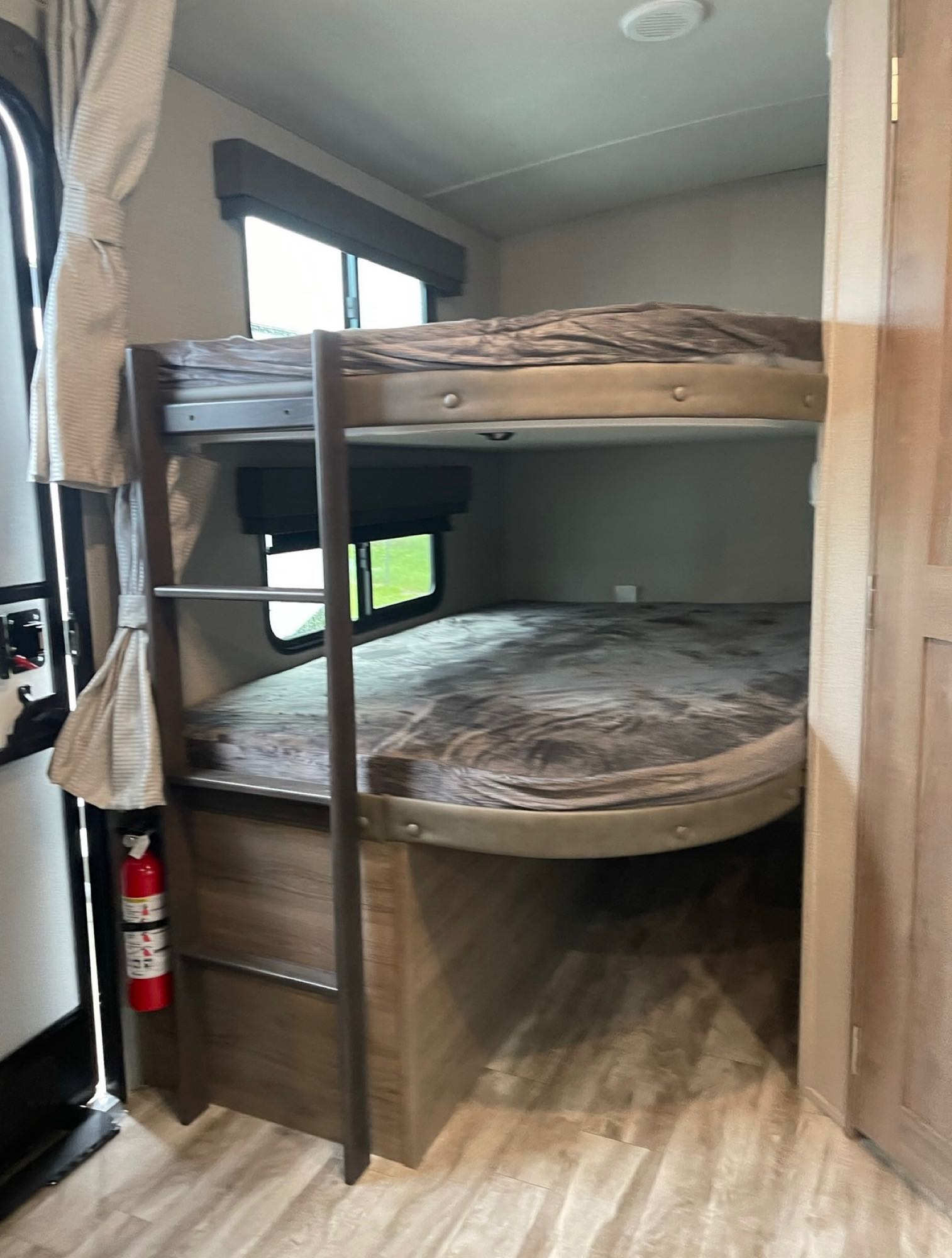 Bunkhouse beds are oversized twins with foam toppers provided for extra comfort. . Grand Design Other 2022