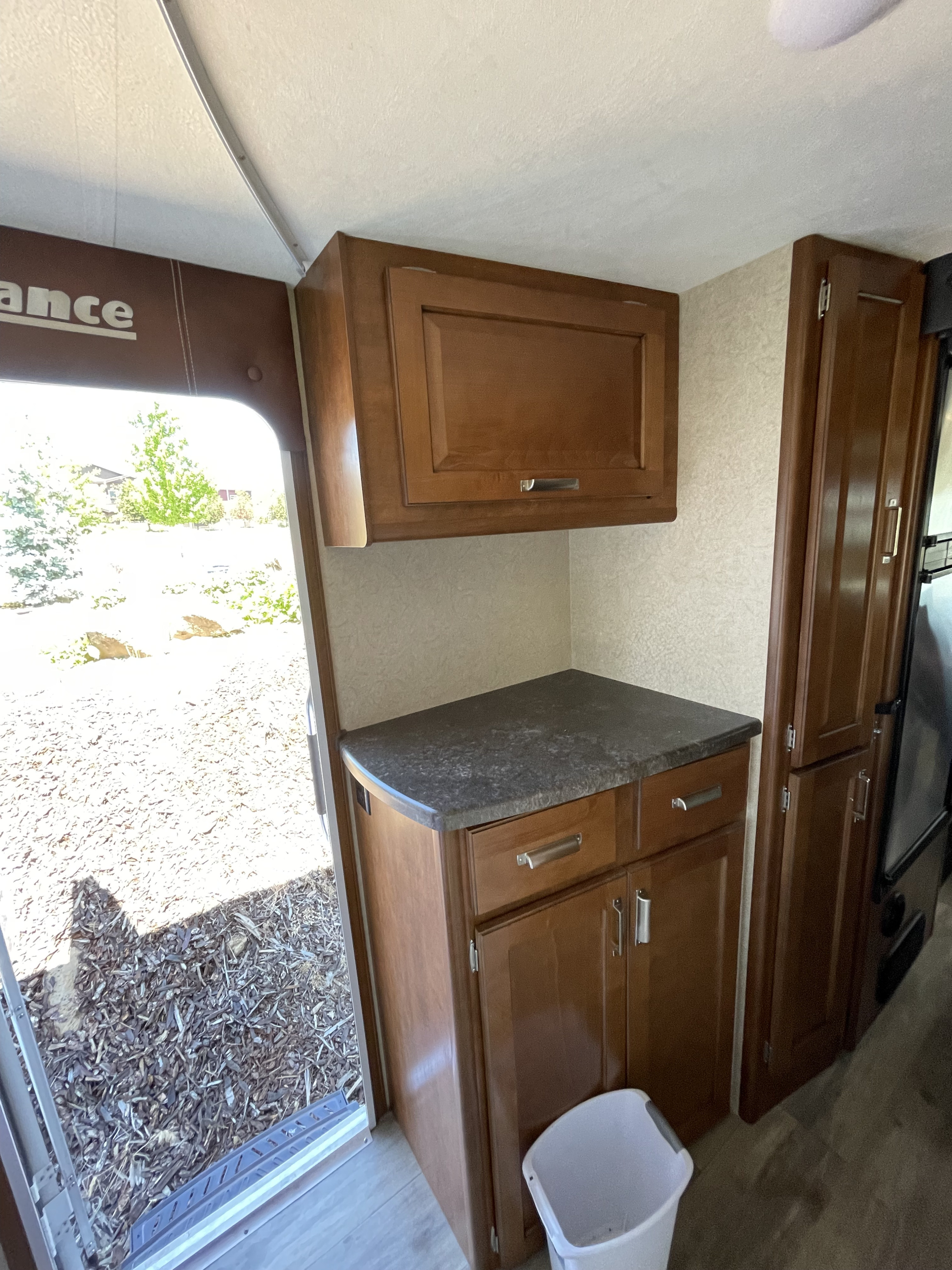 Rear door and storage. Lance Manufacturing Lance Manufacturing Trailer 2018
