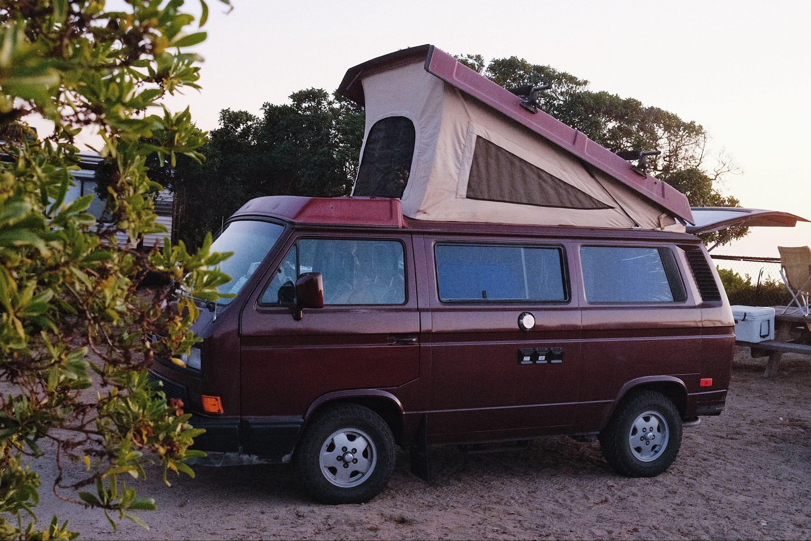 1990 Volkswagen Westfalia Camper van Rental in San Clemente, CA - Main Image
