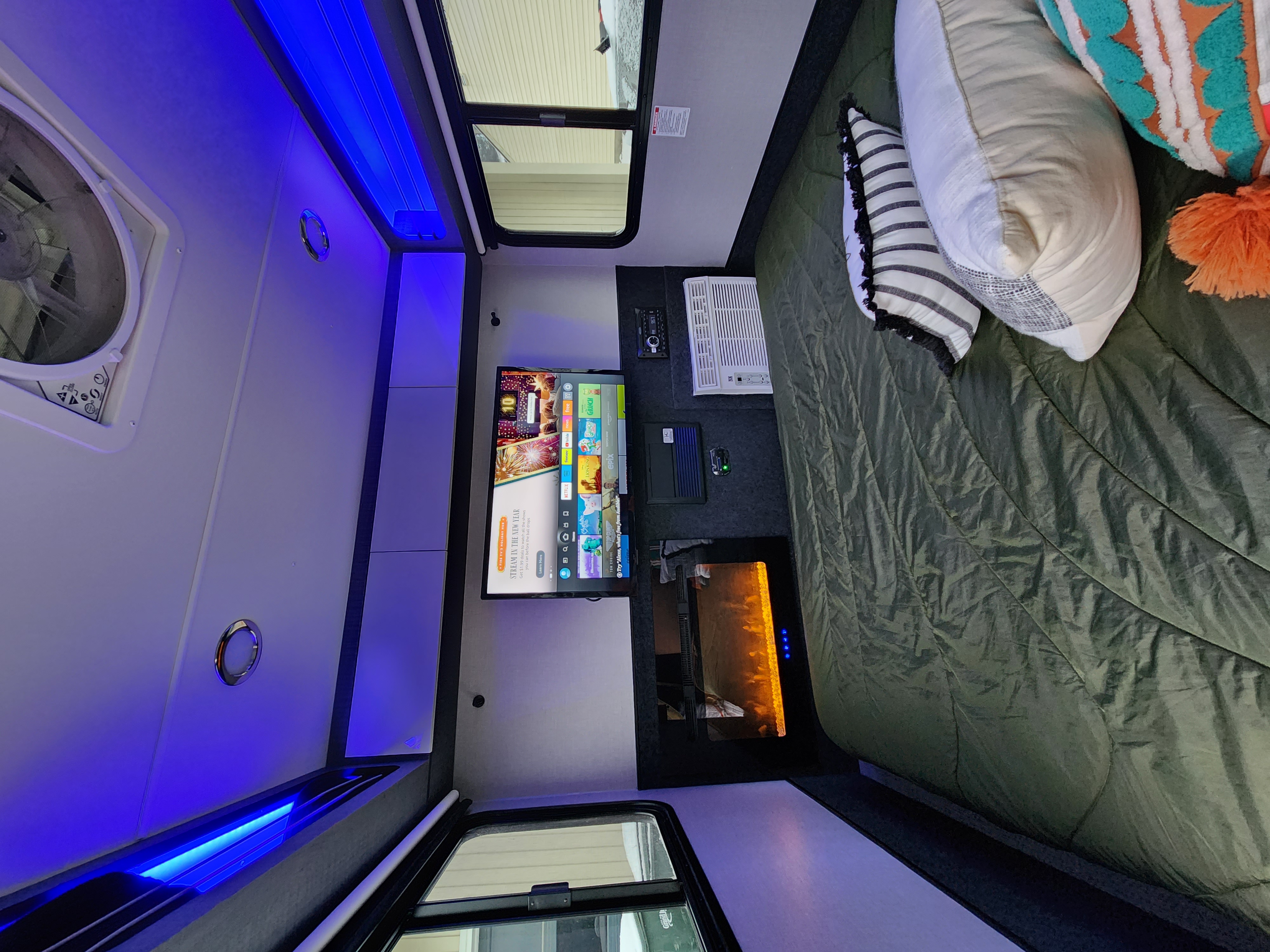 Fireplace and TV!. InTech RV Luna 2022