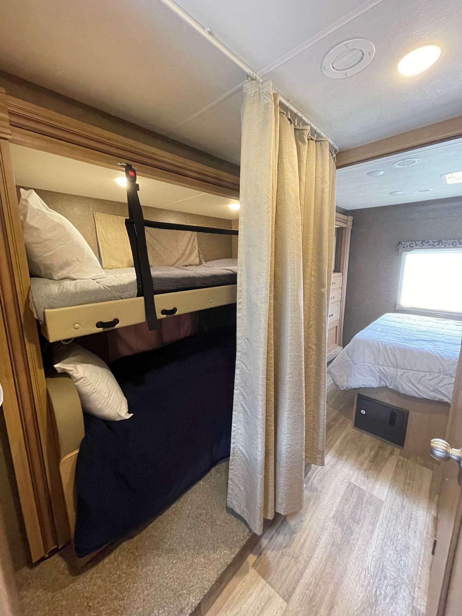 2 bunk beds adds more room for guest to sleep.. Thor Motor Coach Four Winds 2020