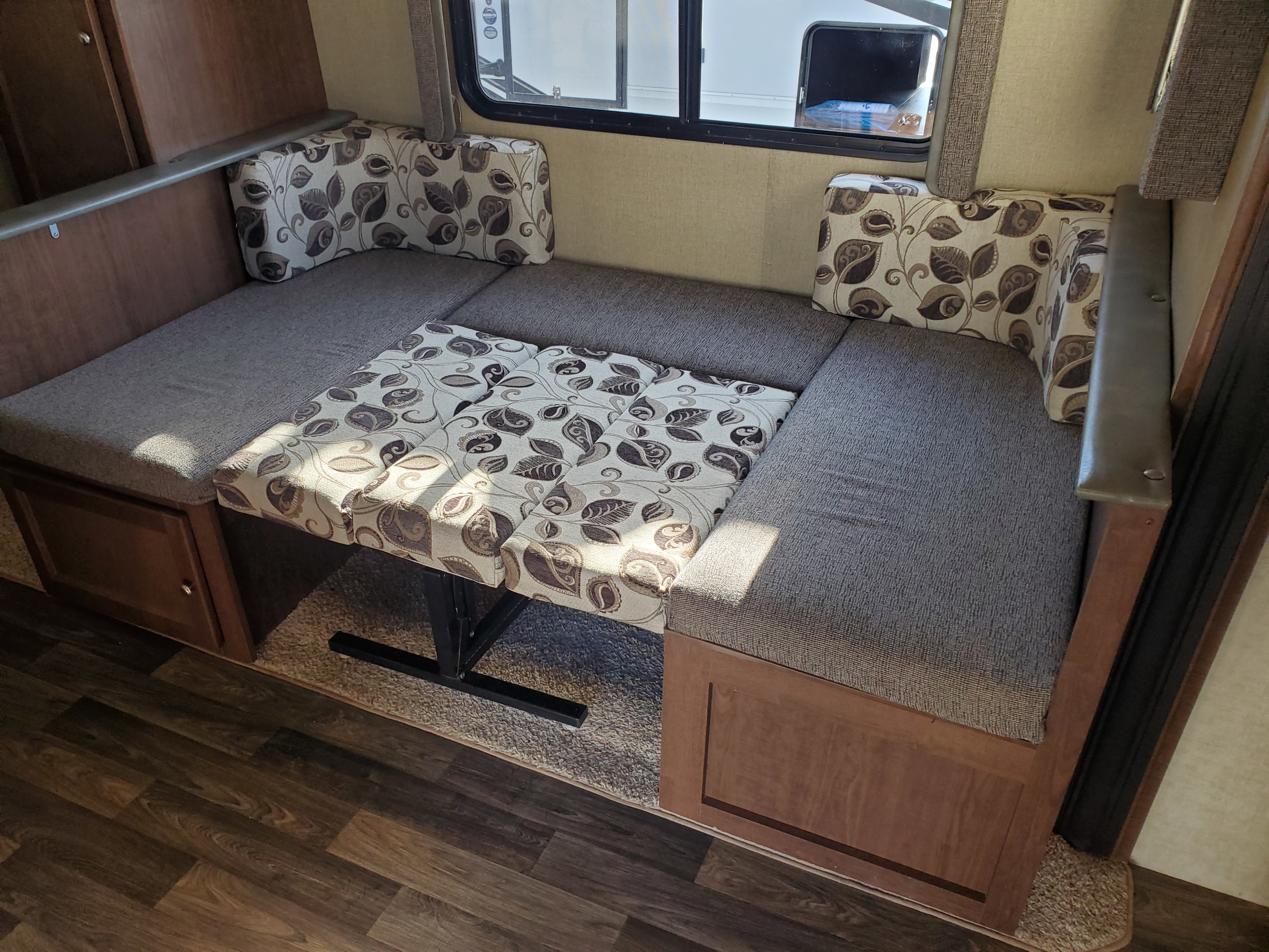 This the bed in the dining area. Keystone RV Hideout 2016