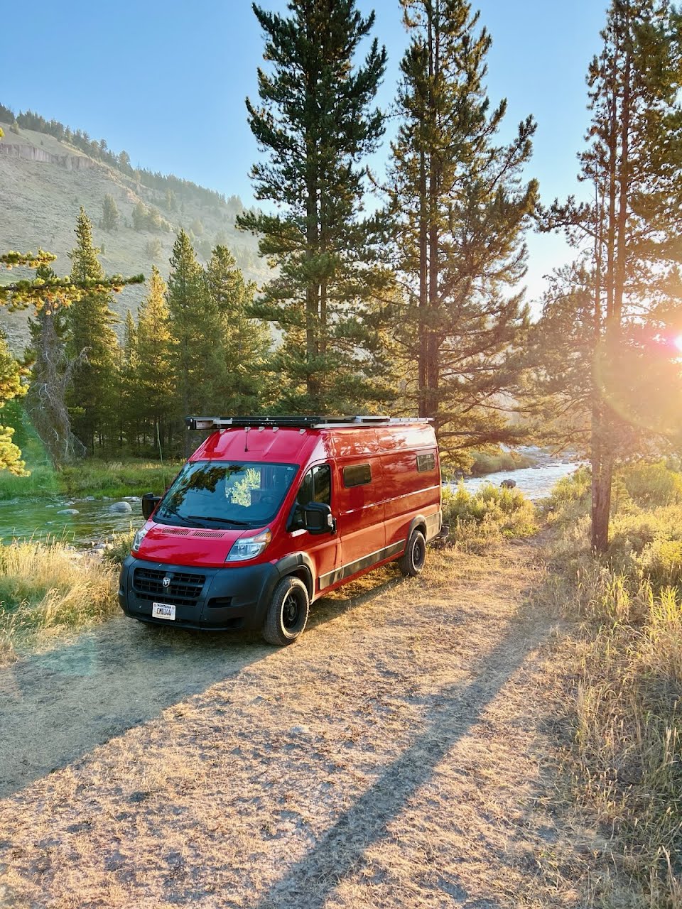 Explore with Ahi the big red van! 2018 Promaster - seats 4!