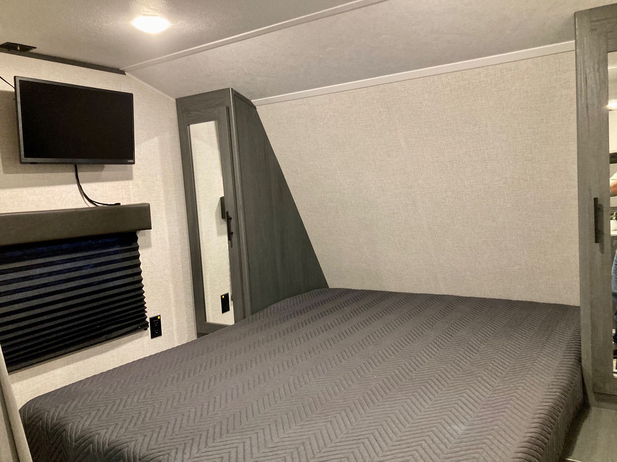 Explore this comfy RV rental bedroom!. Colorado Colorado Trailer 2022