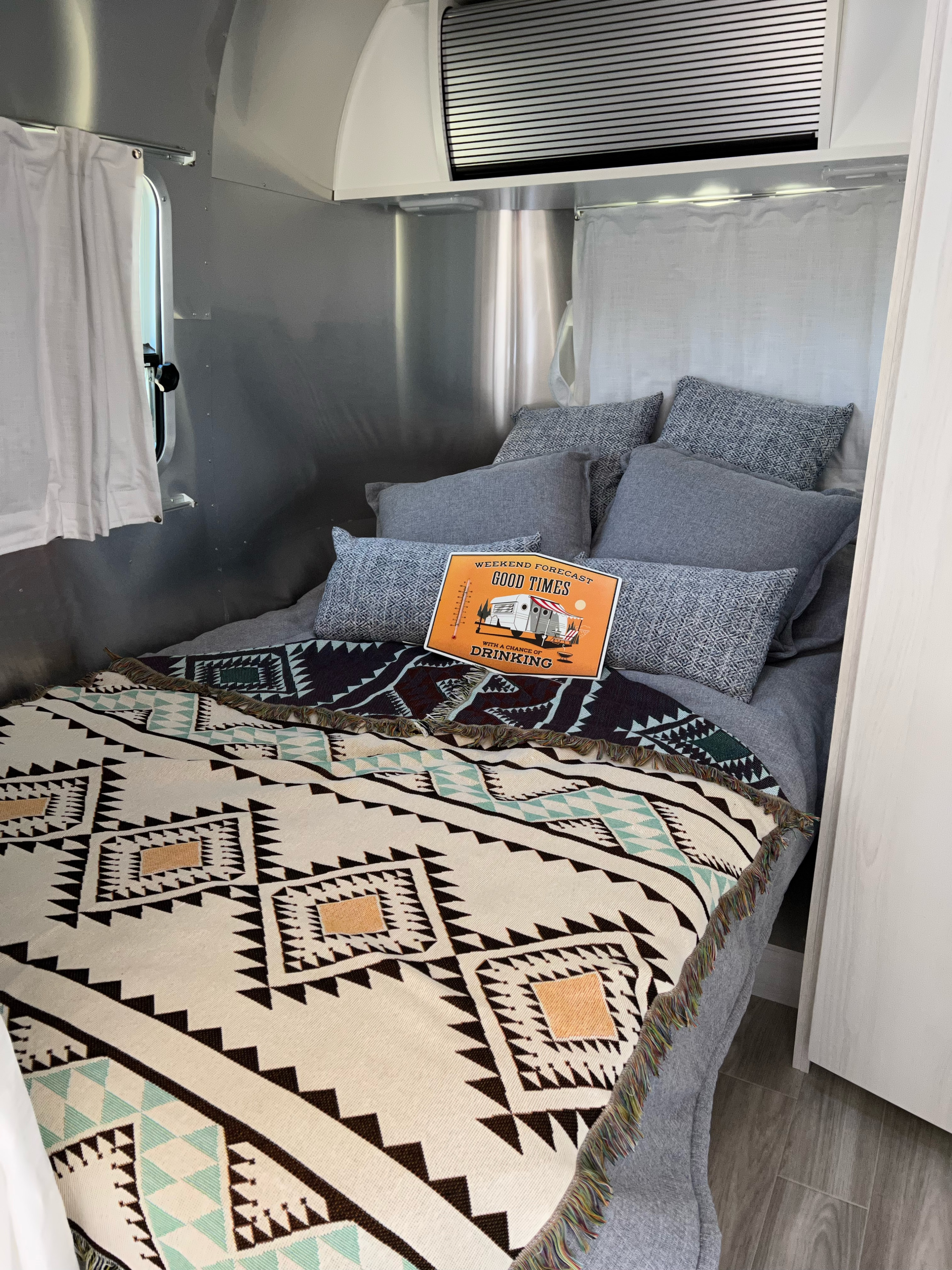 Fits 2 adults.. Airstream Bambi 2023