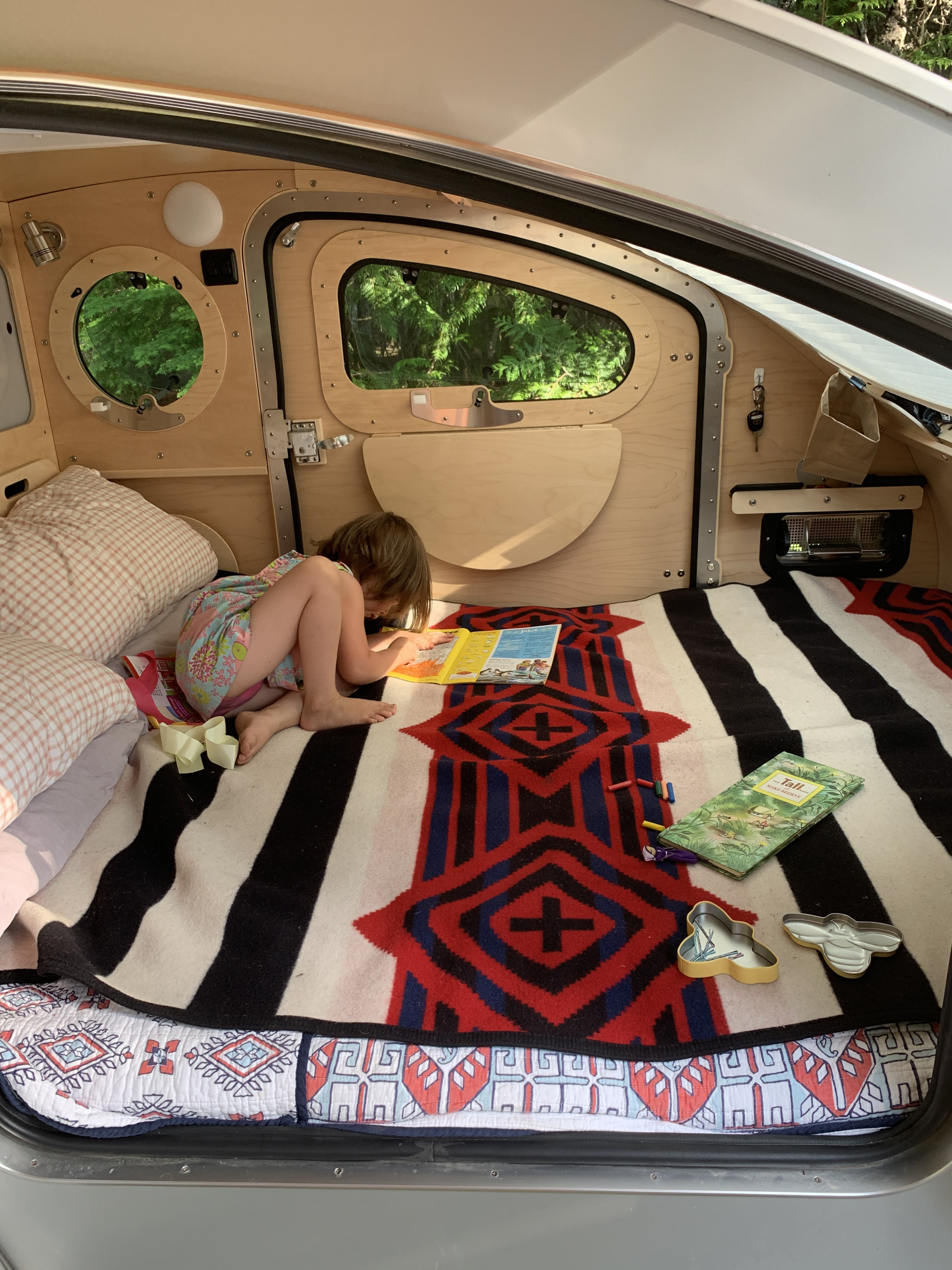 The sleeping area is about queen size with a good 80 inches in length and 54 inches in width. Supply your own bed linens or sleeping bags.. Other Other 2020