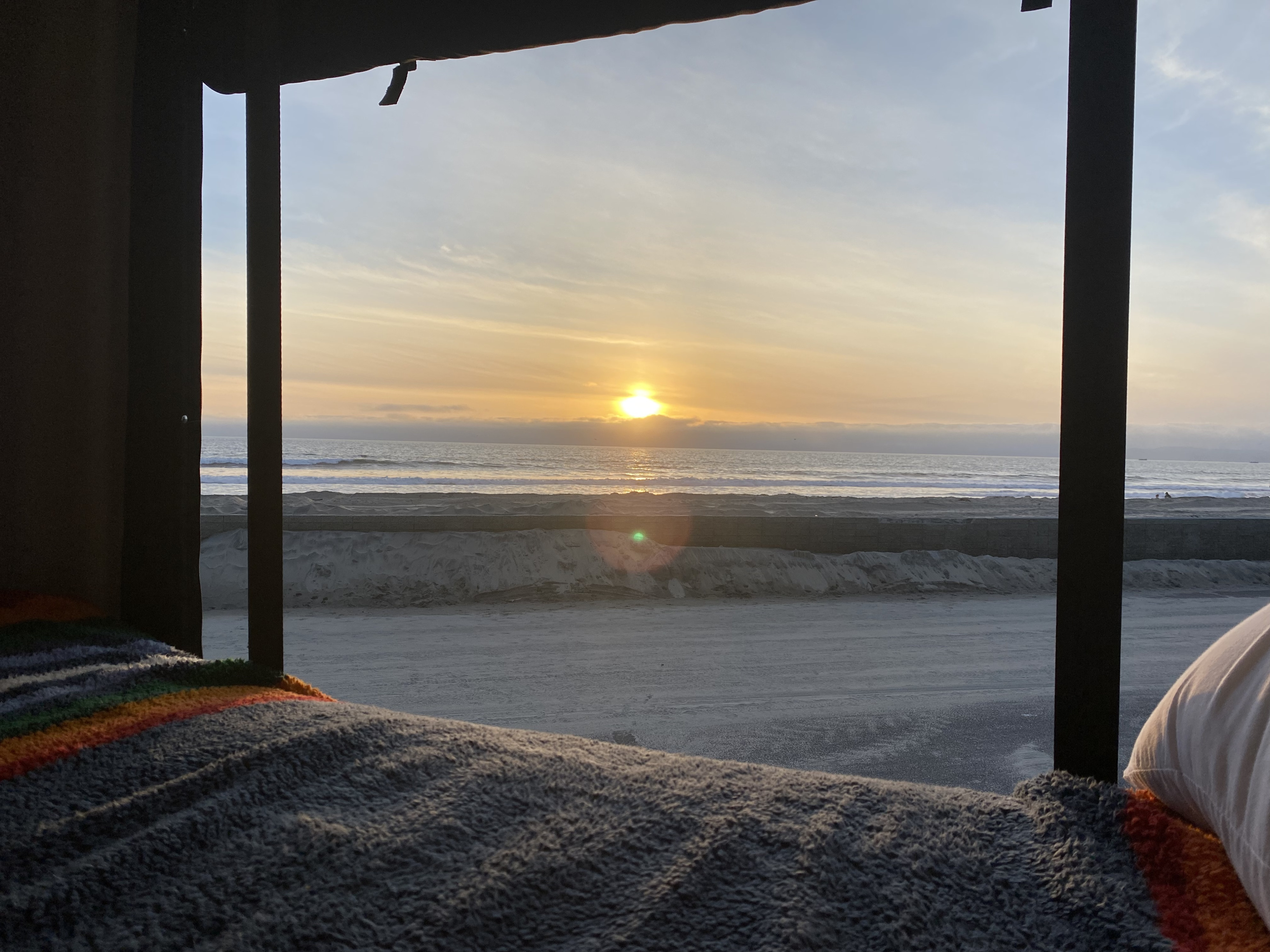 Enjoy a sunset from the main bed. . Winnebago Revel 2021