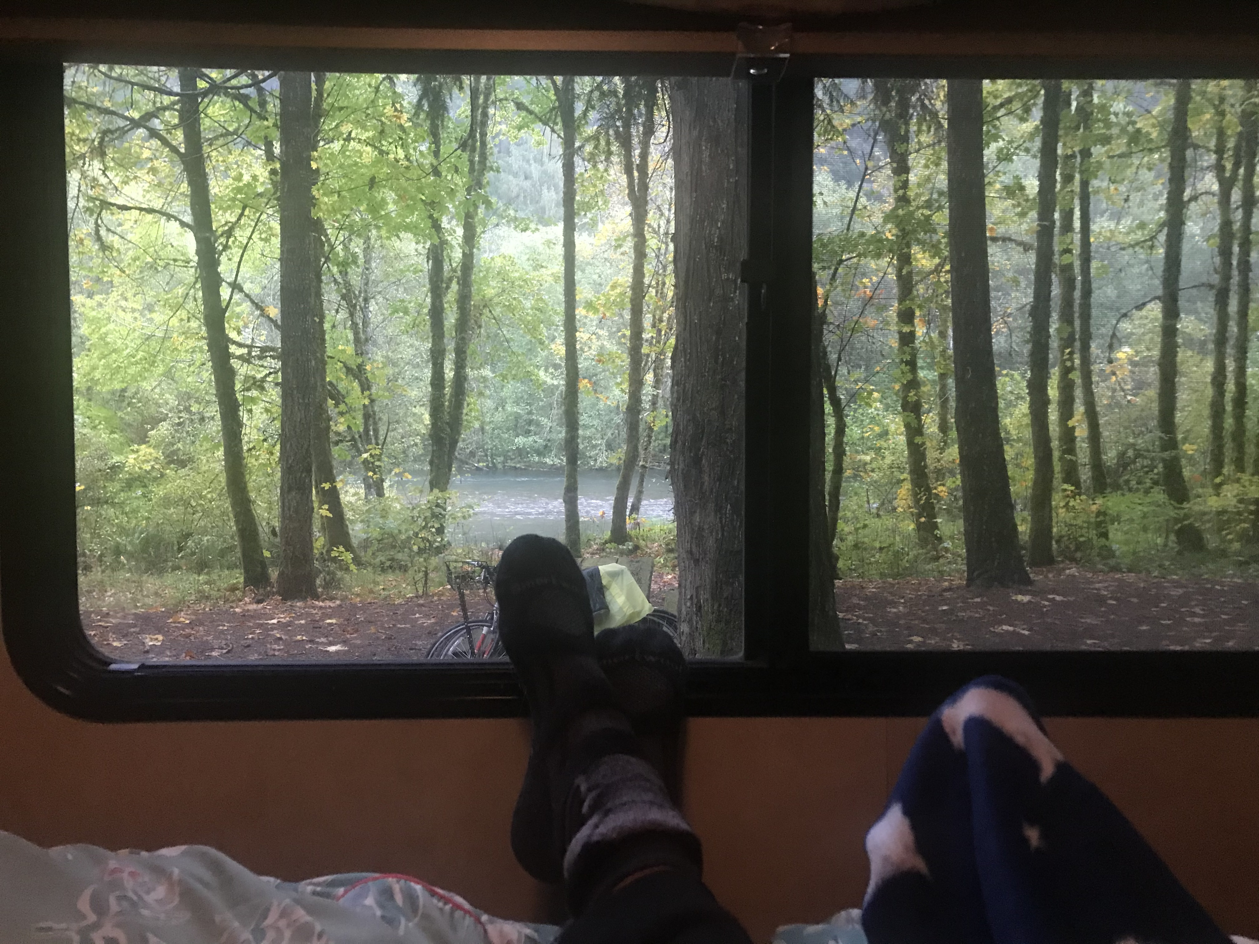 A window view from the back bedroom window. . Itasca Spirit 2006