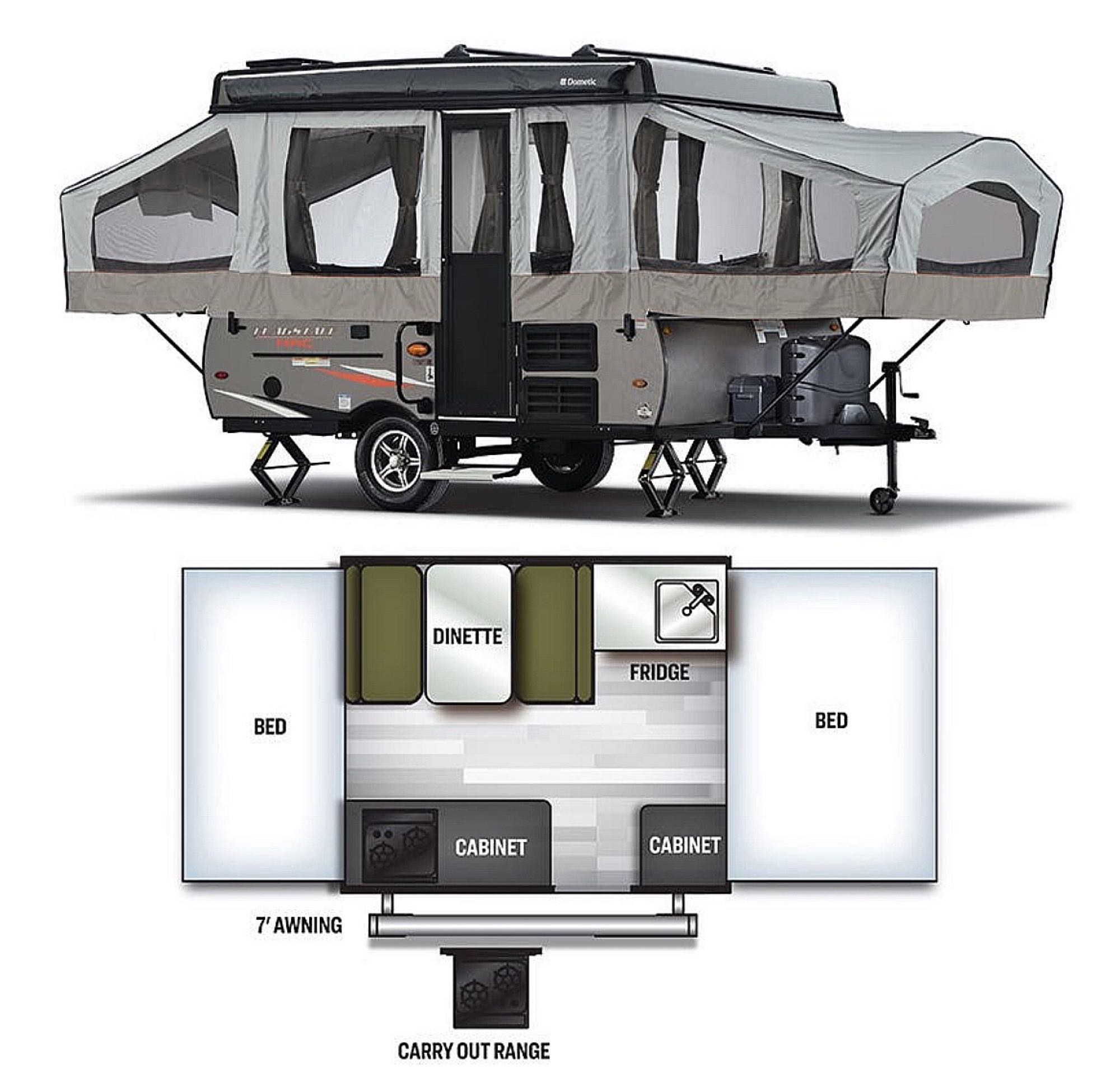 Folding trailer RV Rental 