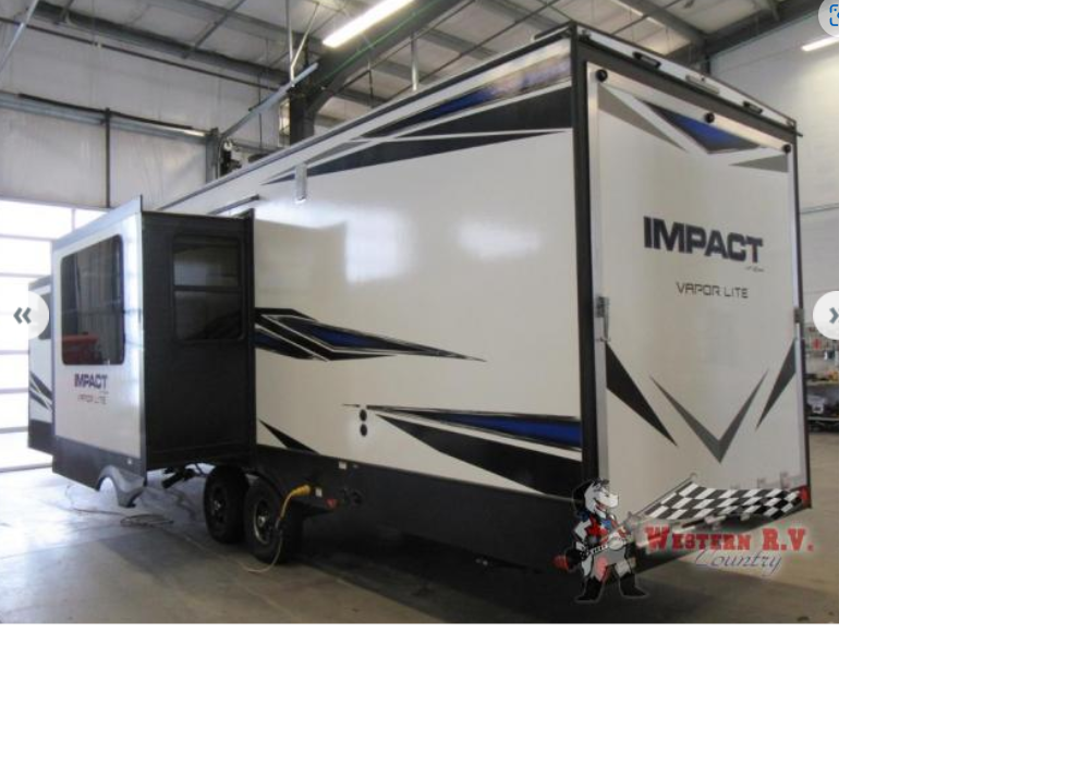 2019 Keystone Impact Toy hauler trailer