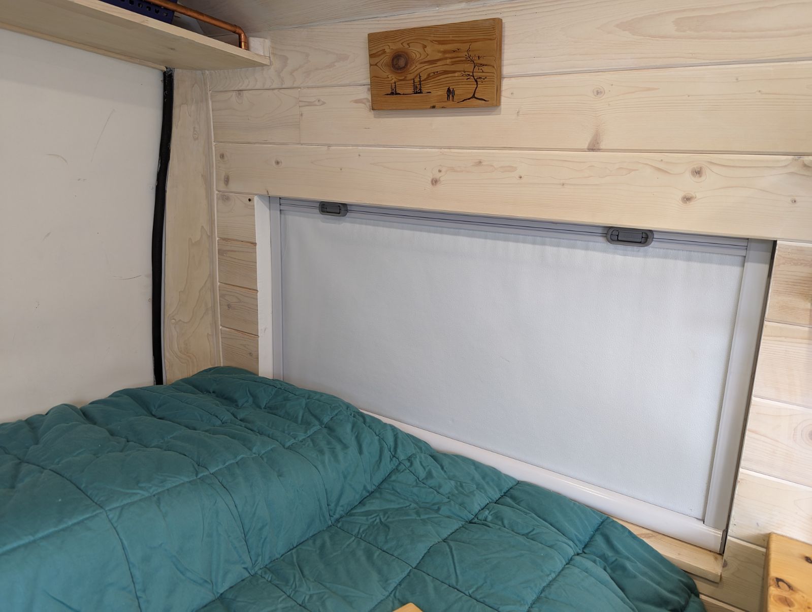 Window off the bed to enjoy the views while waking up!. Ram ProMaster 2018