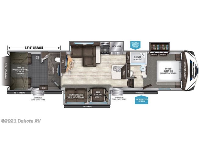 Toy hauler RV Rental 