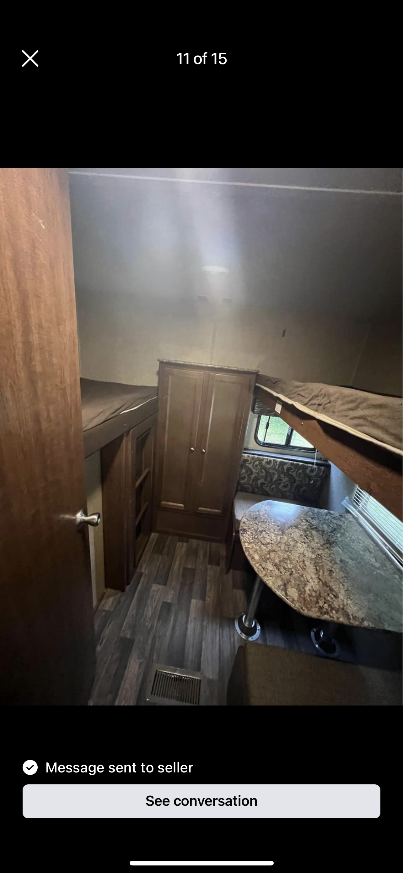 Bunk room with two bunks plus 1/2 dinette that’s great for playing games or puzzles. Also converts to 3rd sleeping space in bunk room . Keystone RV Hideout Luxury 2016