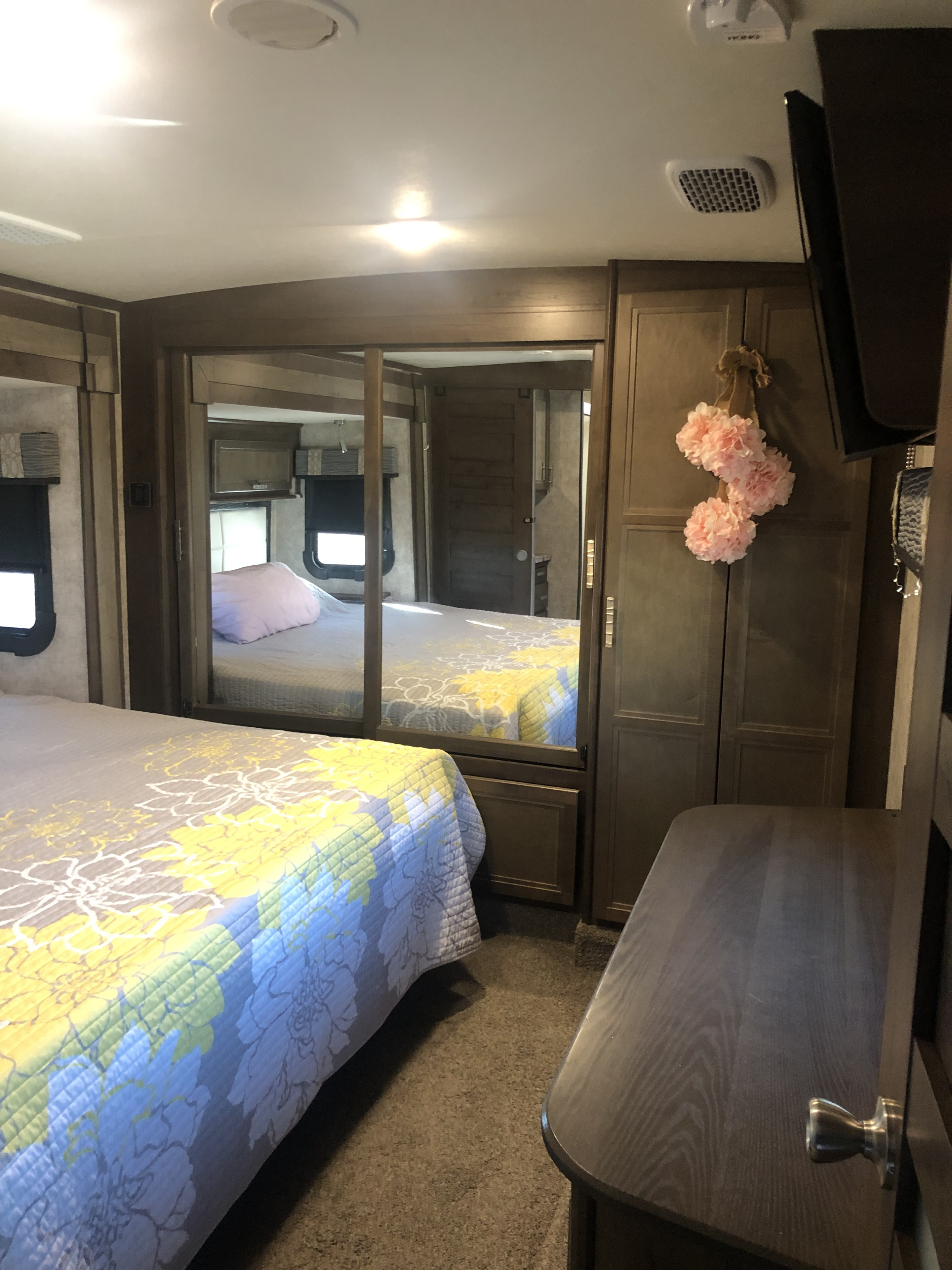 master bedroom extra closet and dresser. Highland Ridge RV 3X 2018