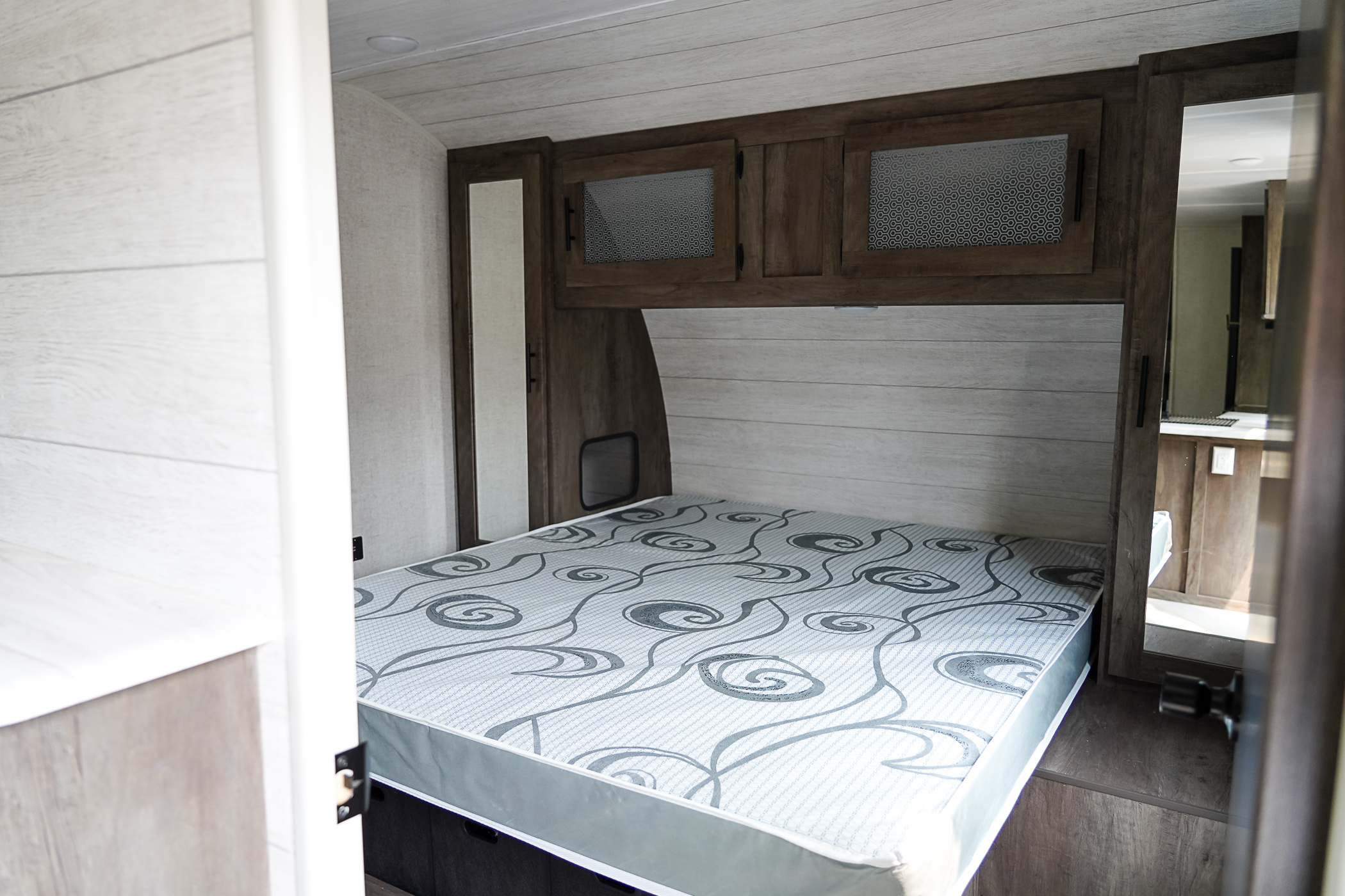 Private Queen Bedroom. Forest River Wildwood 2021