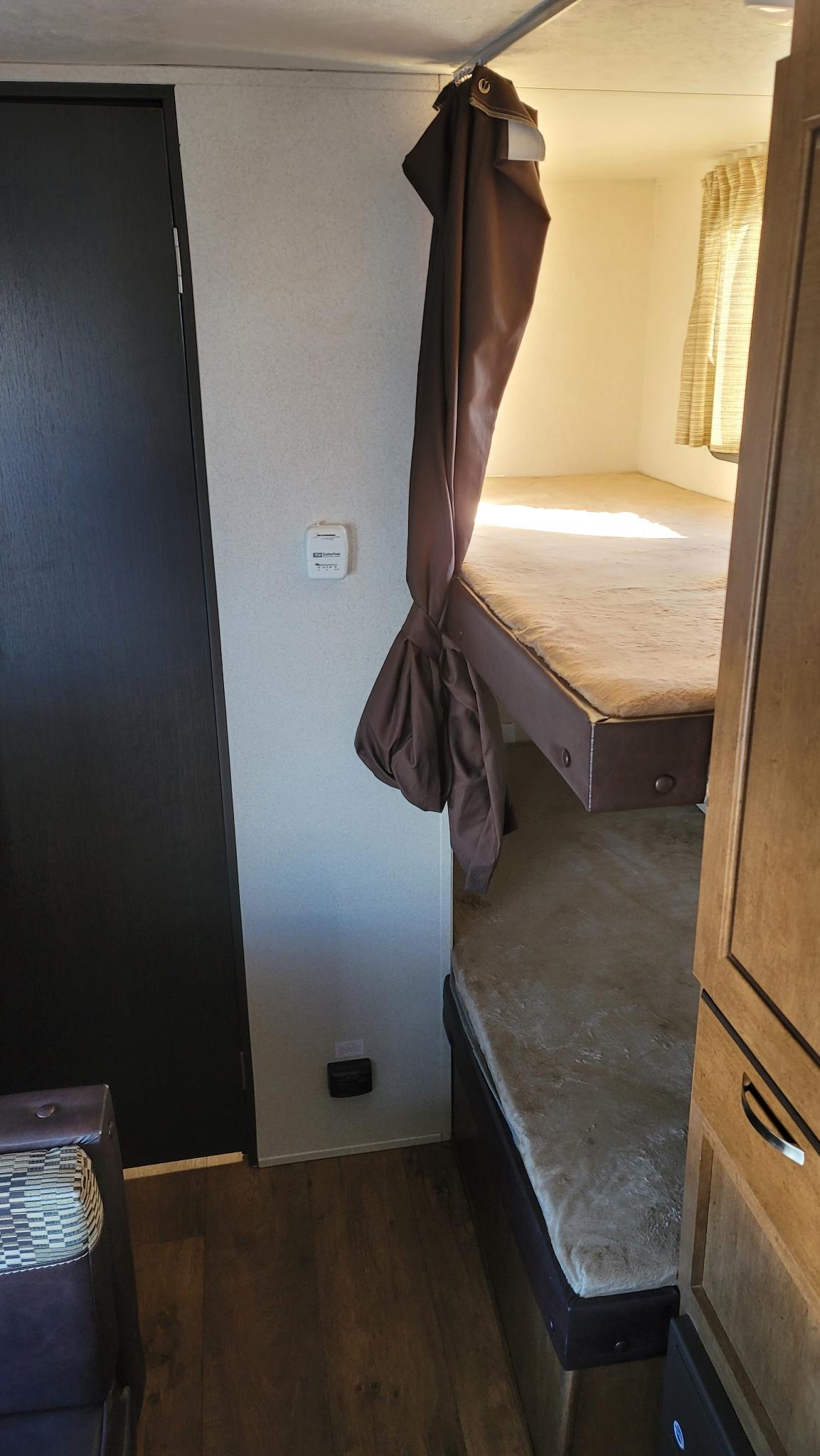 The 2 bunk beds that are surprisingly comfortable!. Forest River Wildwood X-Lite 2018