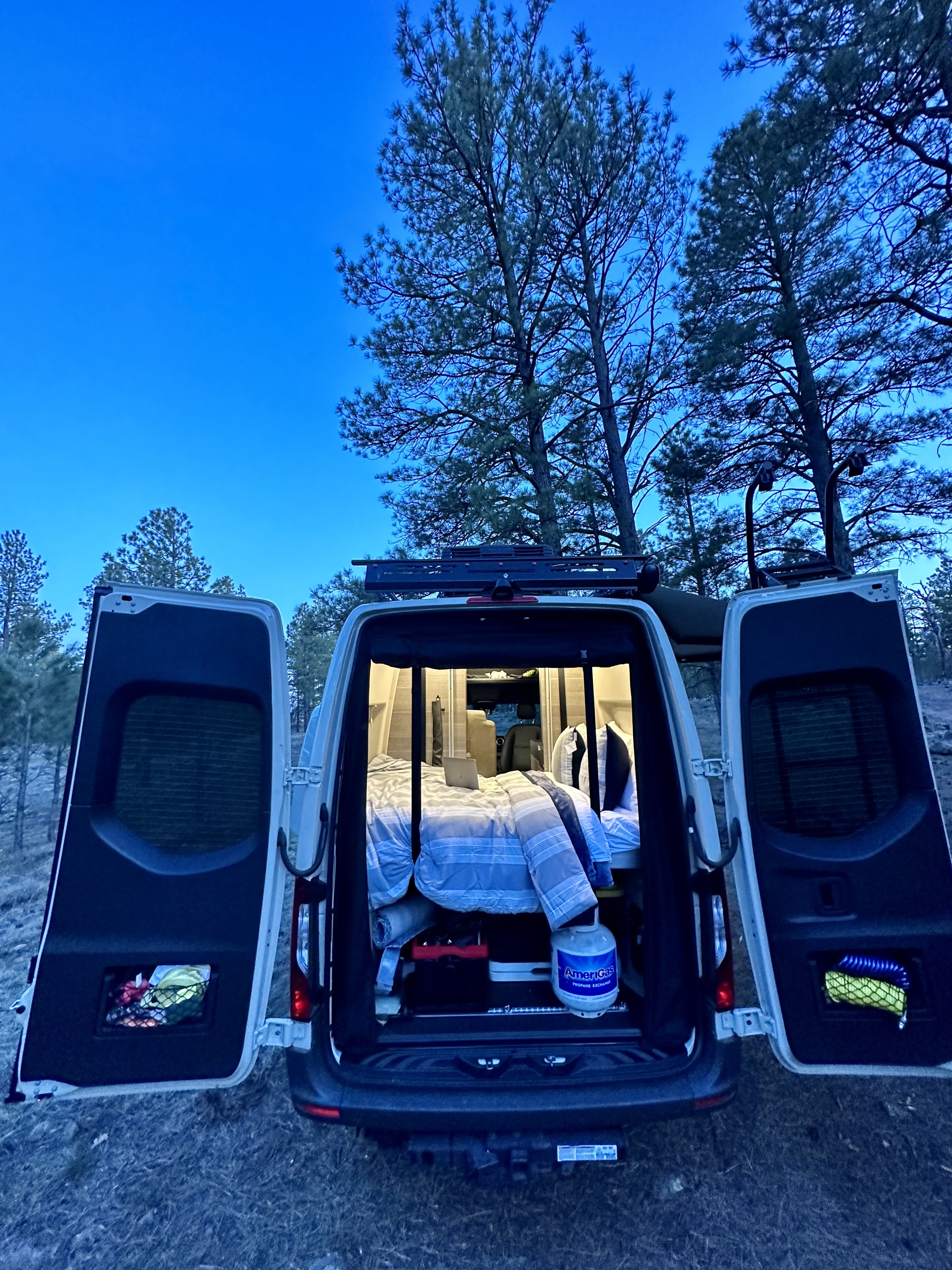 When the Launch's drop-down bed is not lowered for use, you'll find plenty of space in the rear cargo area.
. Entegra Coach Launch 2023