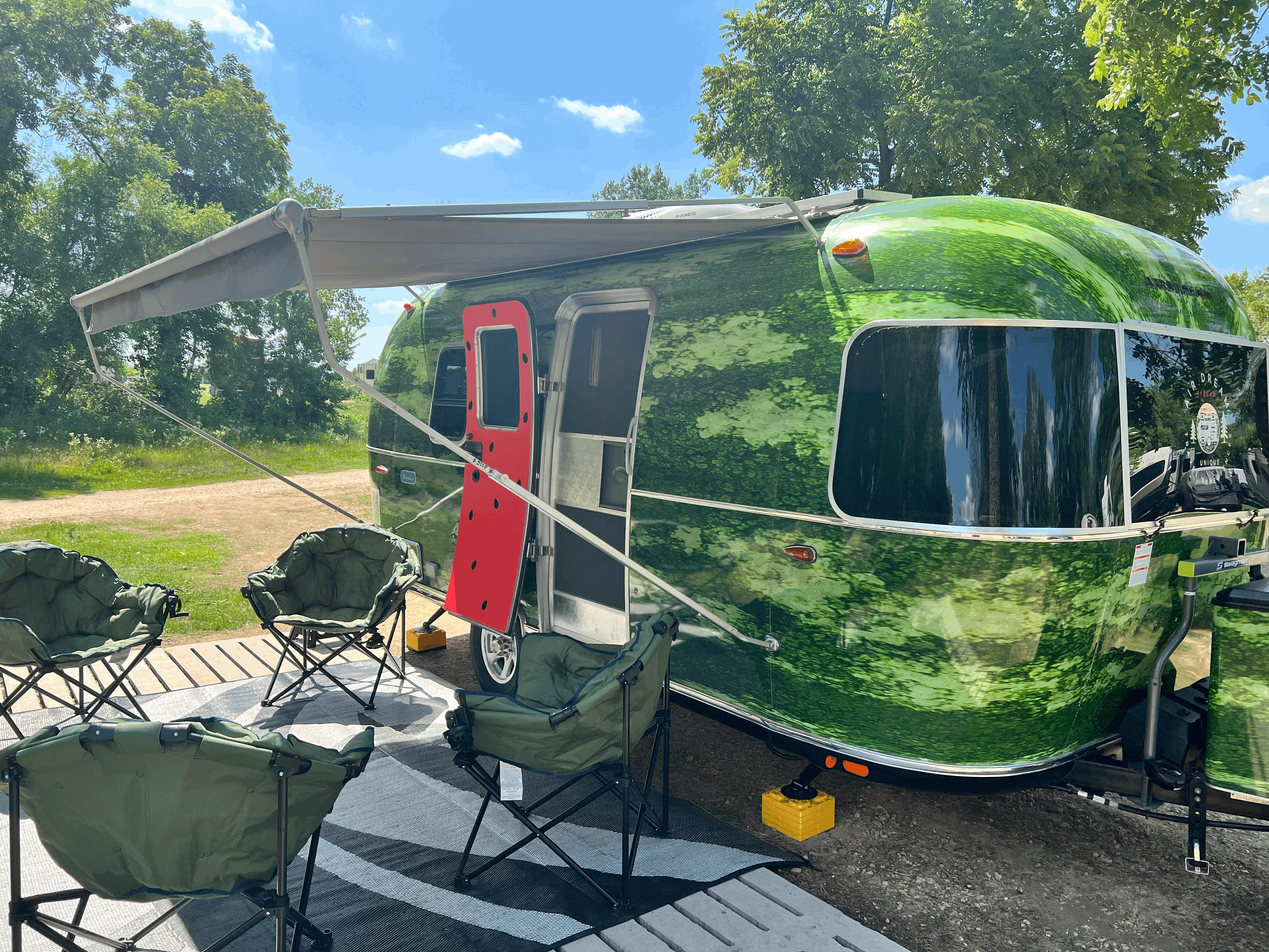The Watermelon Airstream I One-of-a Kind Glamping Experience