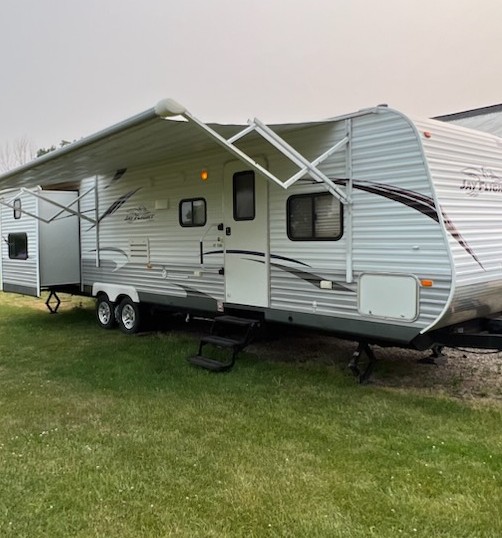 #1 MI - Sagmoe Family (36-foot bunkhouse camper)