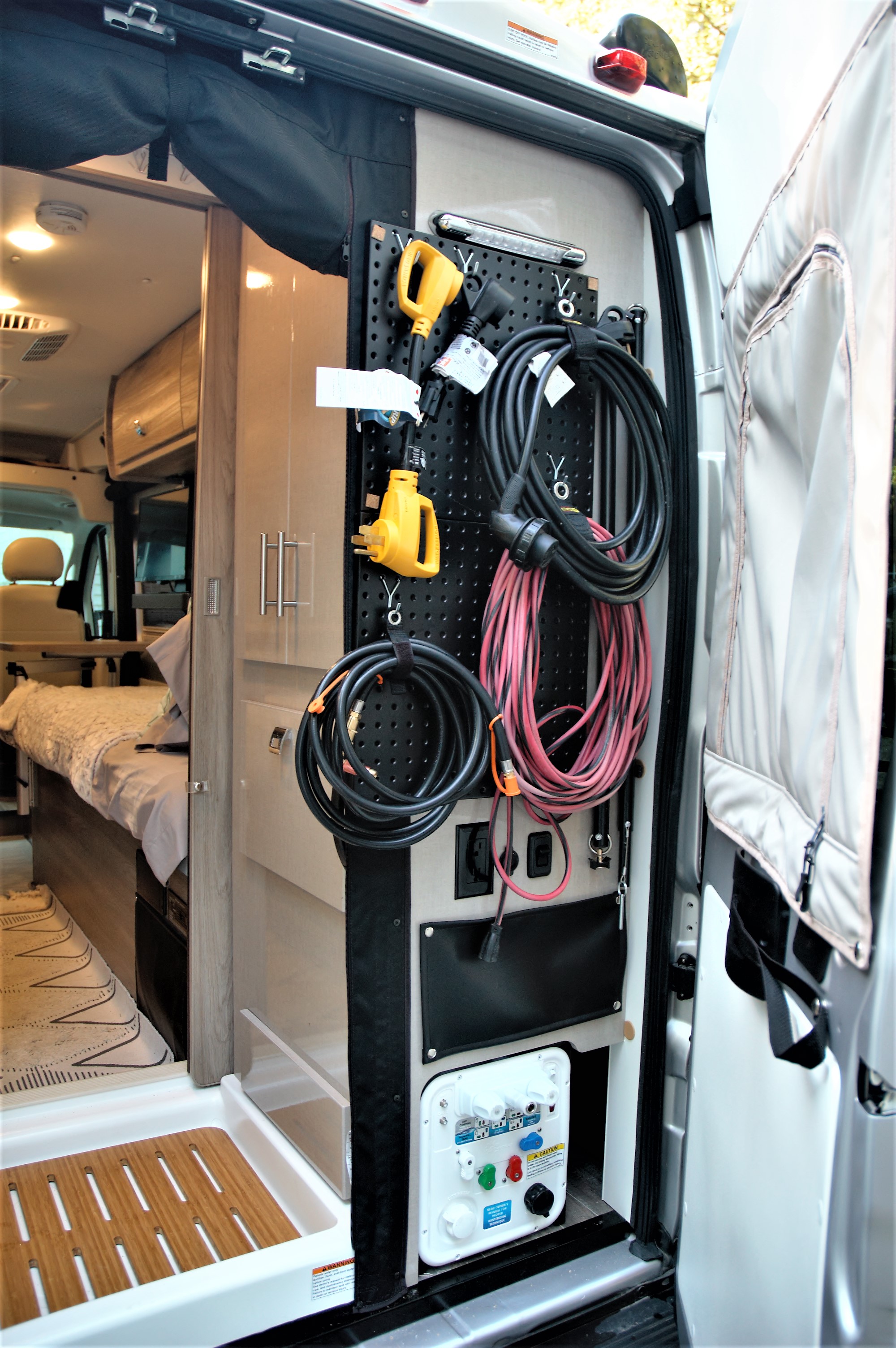 Van Cable Storage Ideas