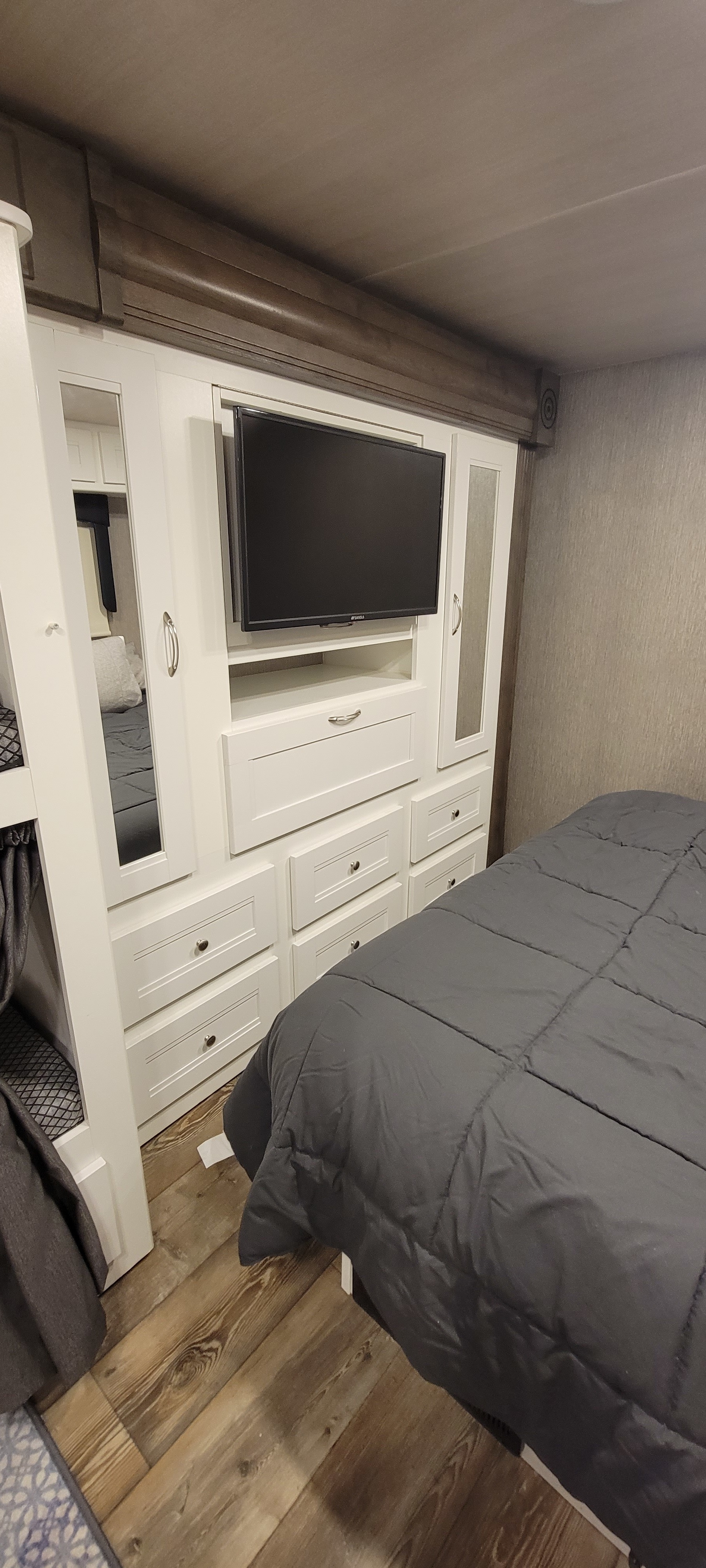 Queen bed storage. Nexus RV Phantom 2023