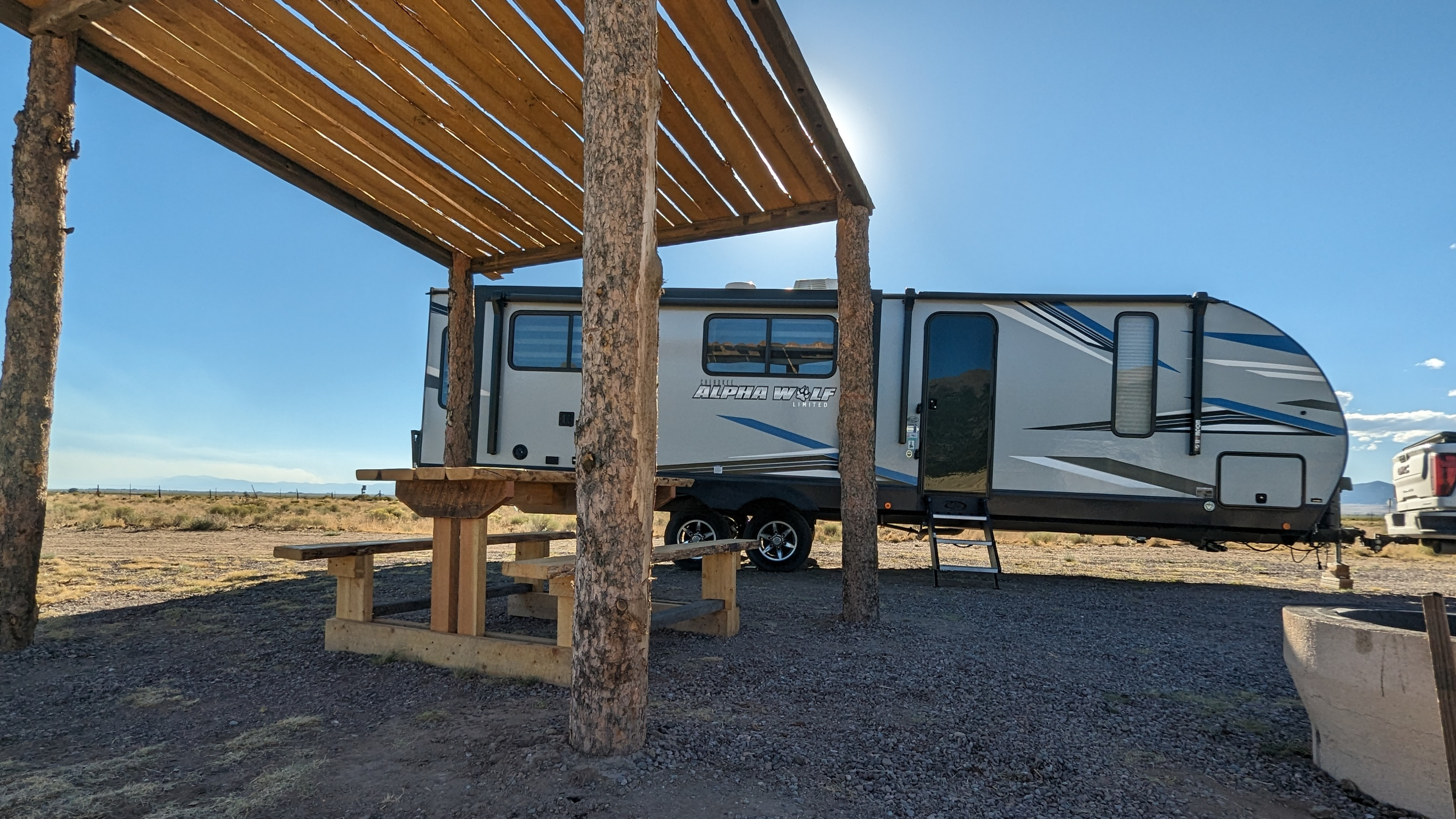Sunset's Colorado adventure camper. 2021 Forest River Cherokee Alpha Wolf